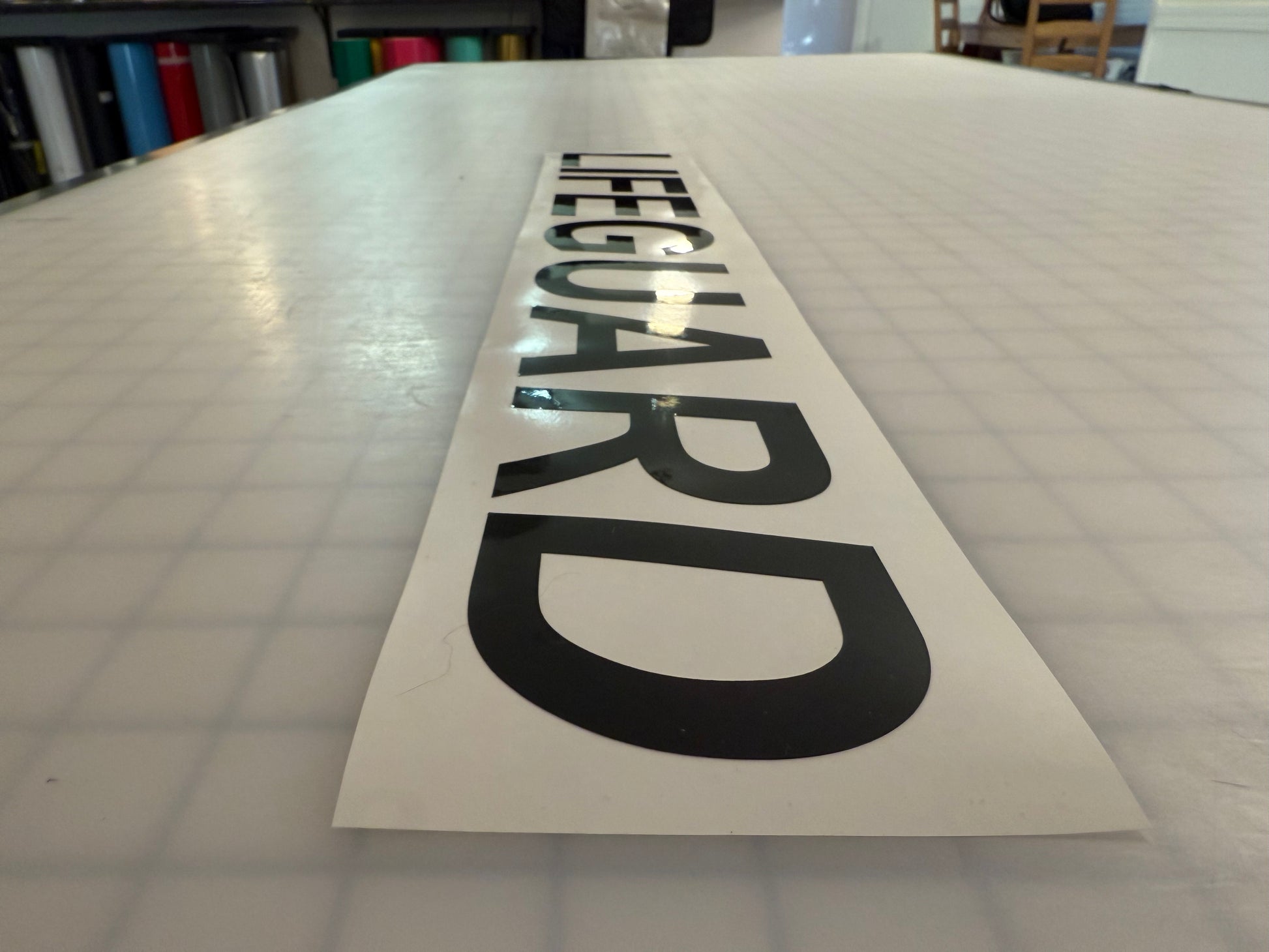 "LIFEGUARD" 3"x23" Reflective Decal Italic - Reflective Pro