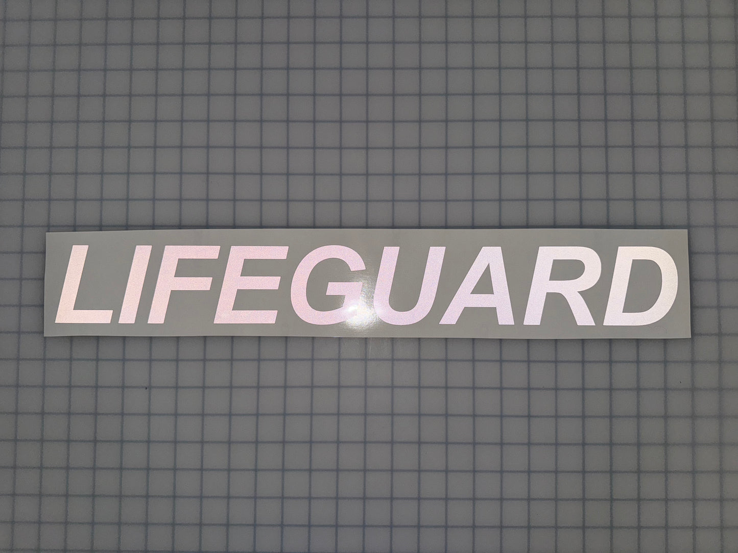"LIFEGUARD" 3"x23" Reflective Decal Italic - Reflective Pro