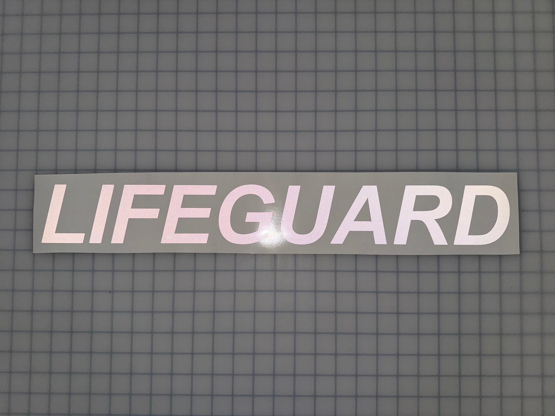 "LIFEGUARD" 3"x23" Reflective Decal Italic - Reflective Pro