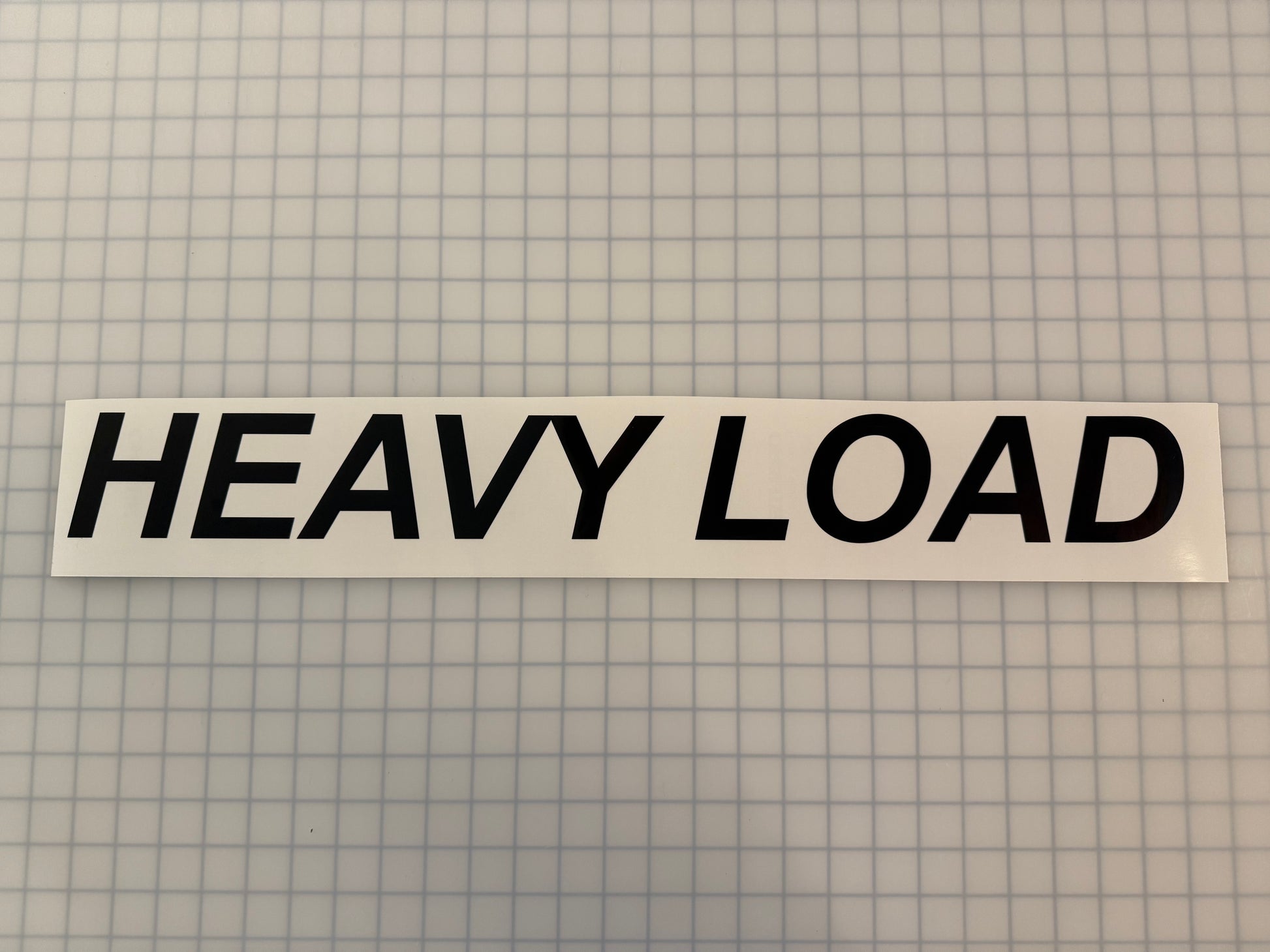"HEAVY LOAD" 3"x26" Reflective Decal Italic - Reflective Pro