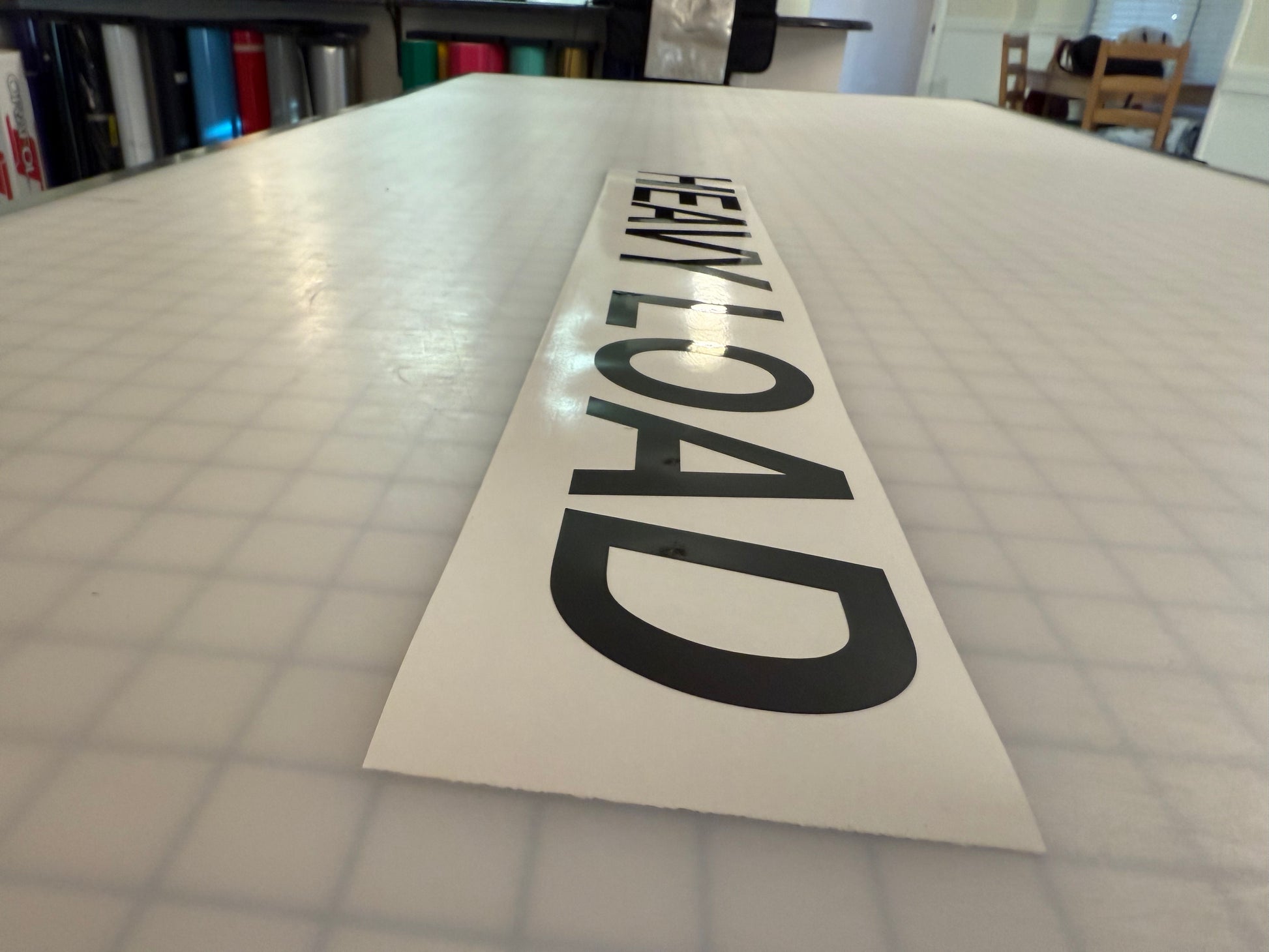 "HEAVY LOAD" 3"x26" Reflective Decal Italic - Reflective Pro