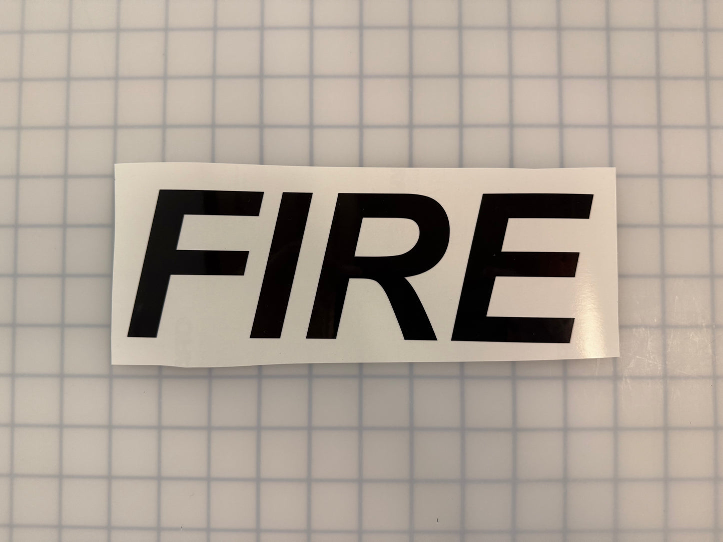 "FIRE" 3"x9" Reflective Decal Italic - Reflective Pro