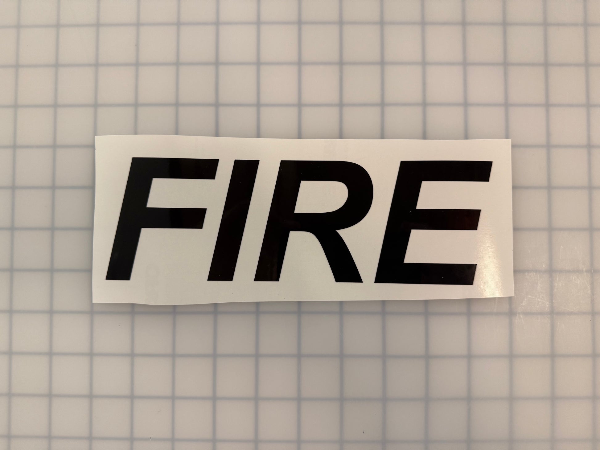 "FIRE" 3"x9" Reflective Decal Italic - Reflective Pro