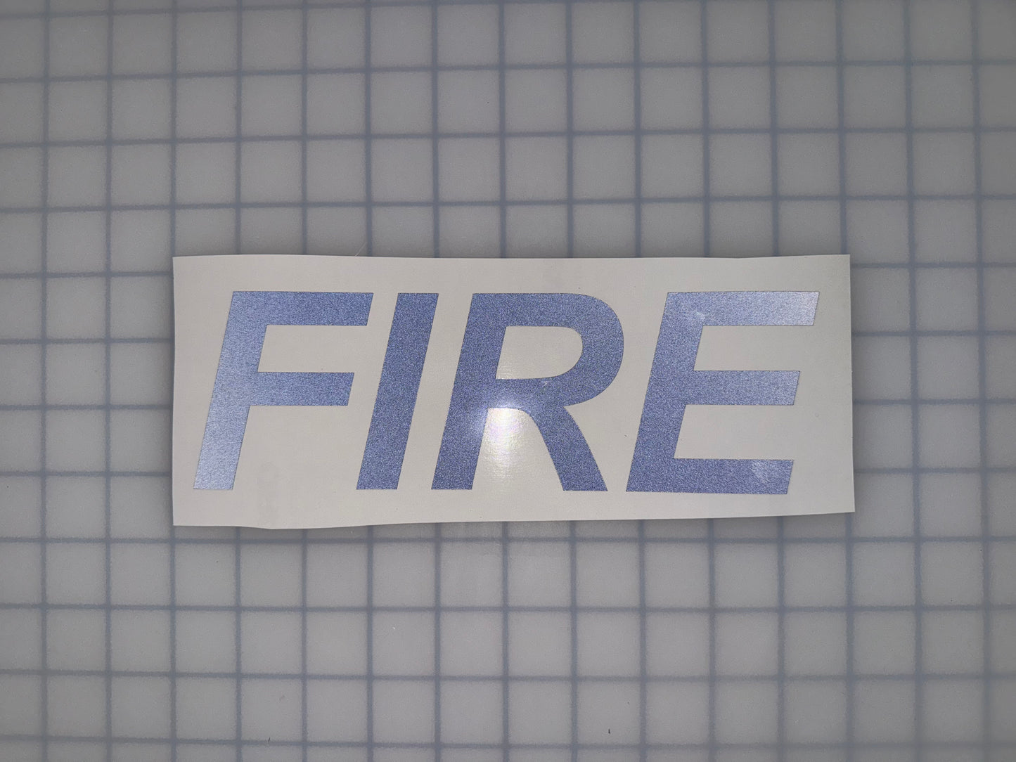 "FIRE" 3"x9" Reflective Decal Italic - Reflective Pro