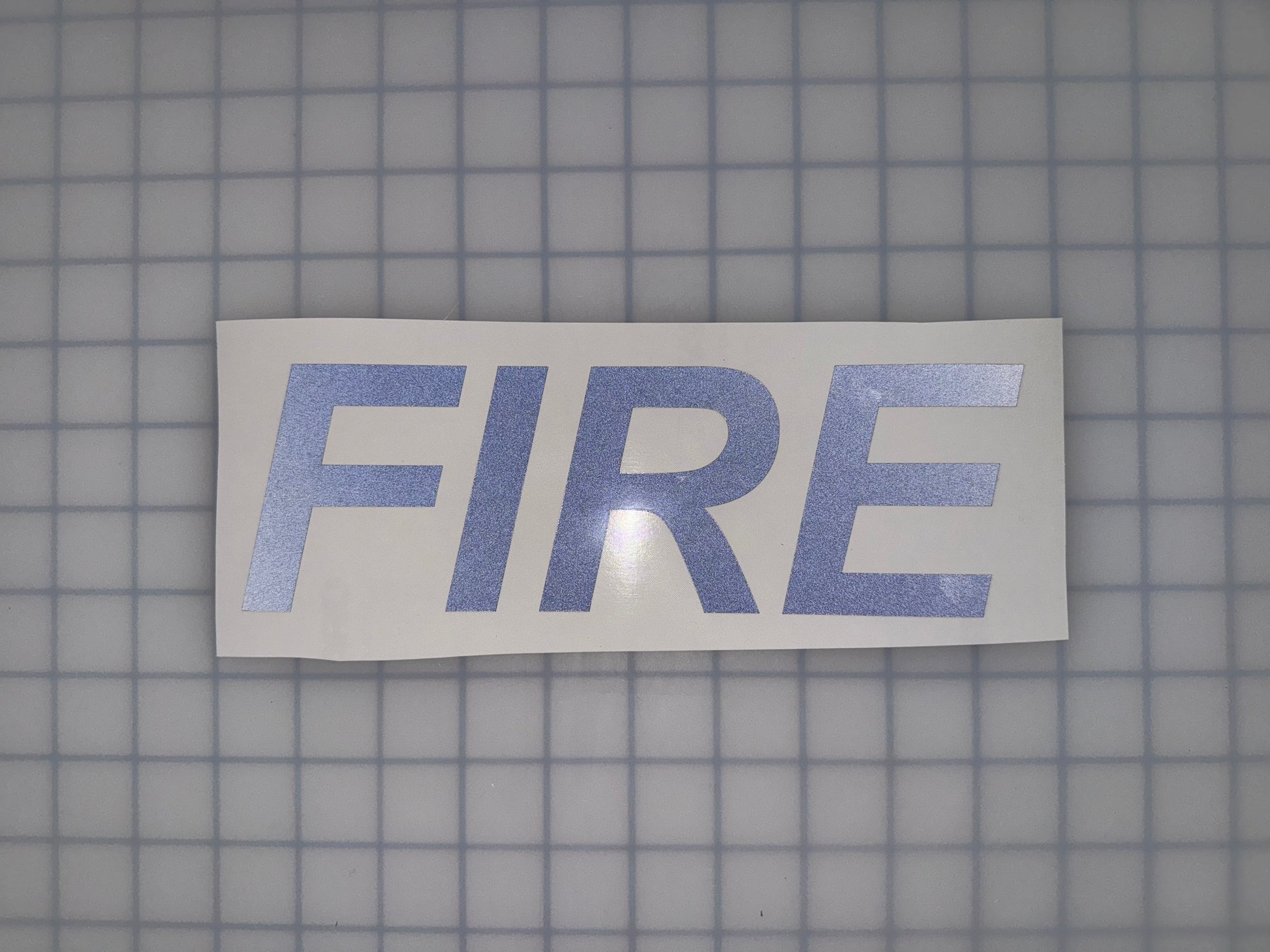 "FIRE" 3"x9" Reflective Decal Italic - Reflective Pro
