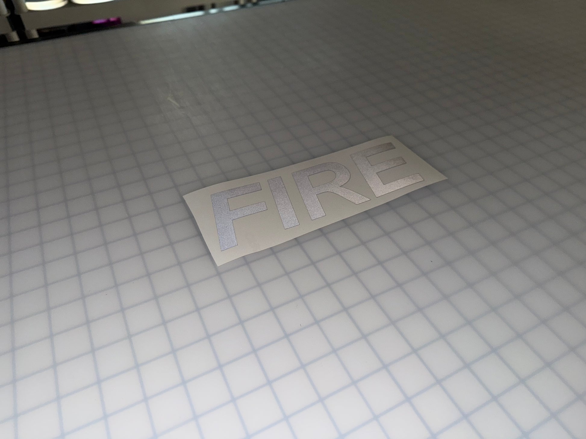 "FIRE" 3"x9" Reflective Decal Italic - Reflective Pro
