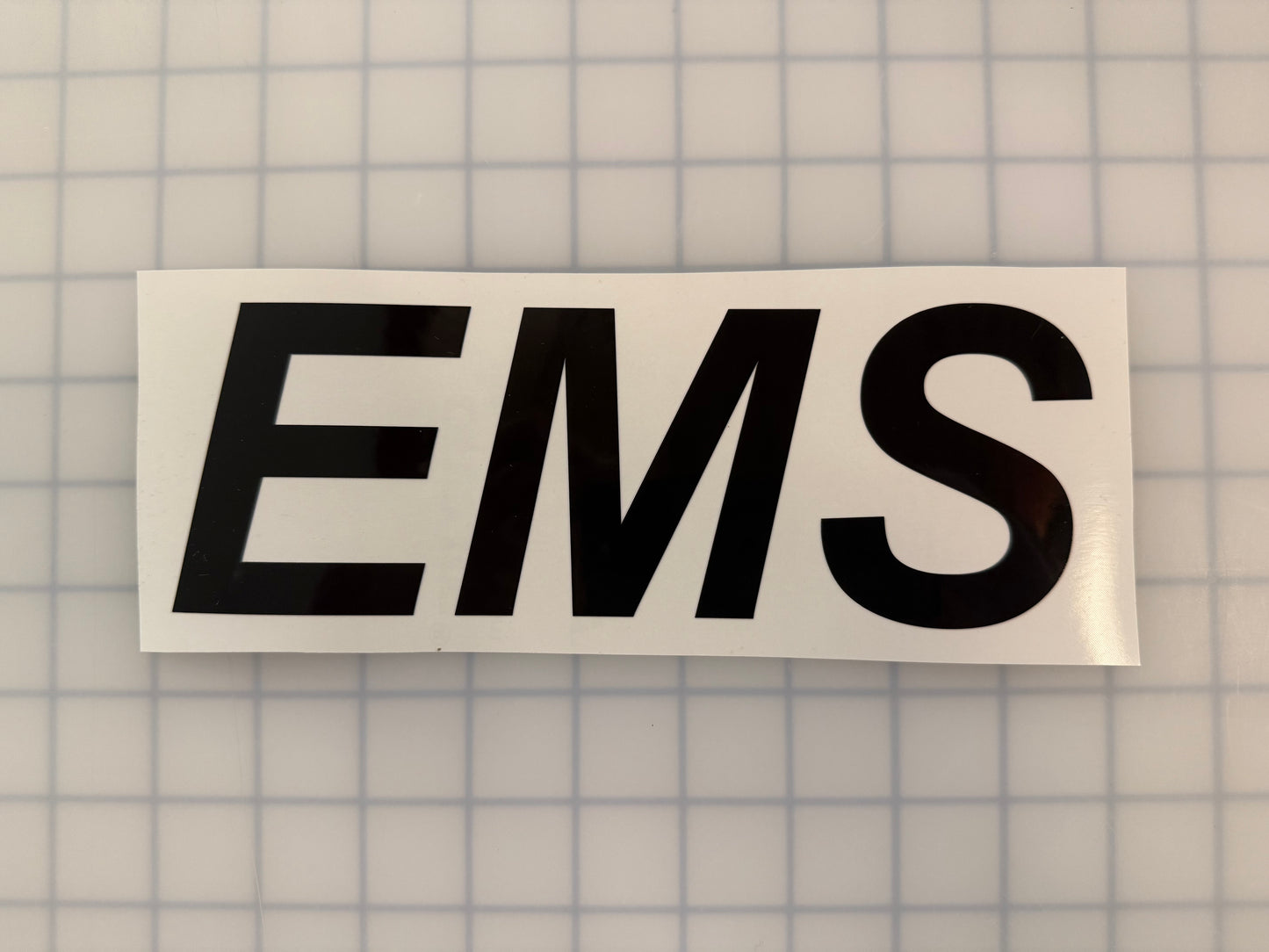 "EMS" 3"x9" Reflective Decal Italic - Reflective Pro