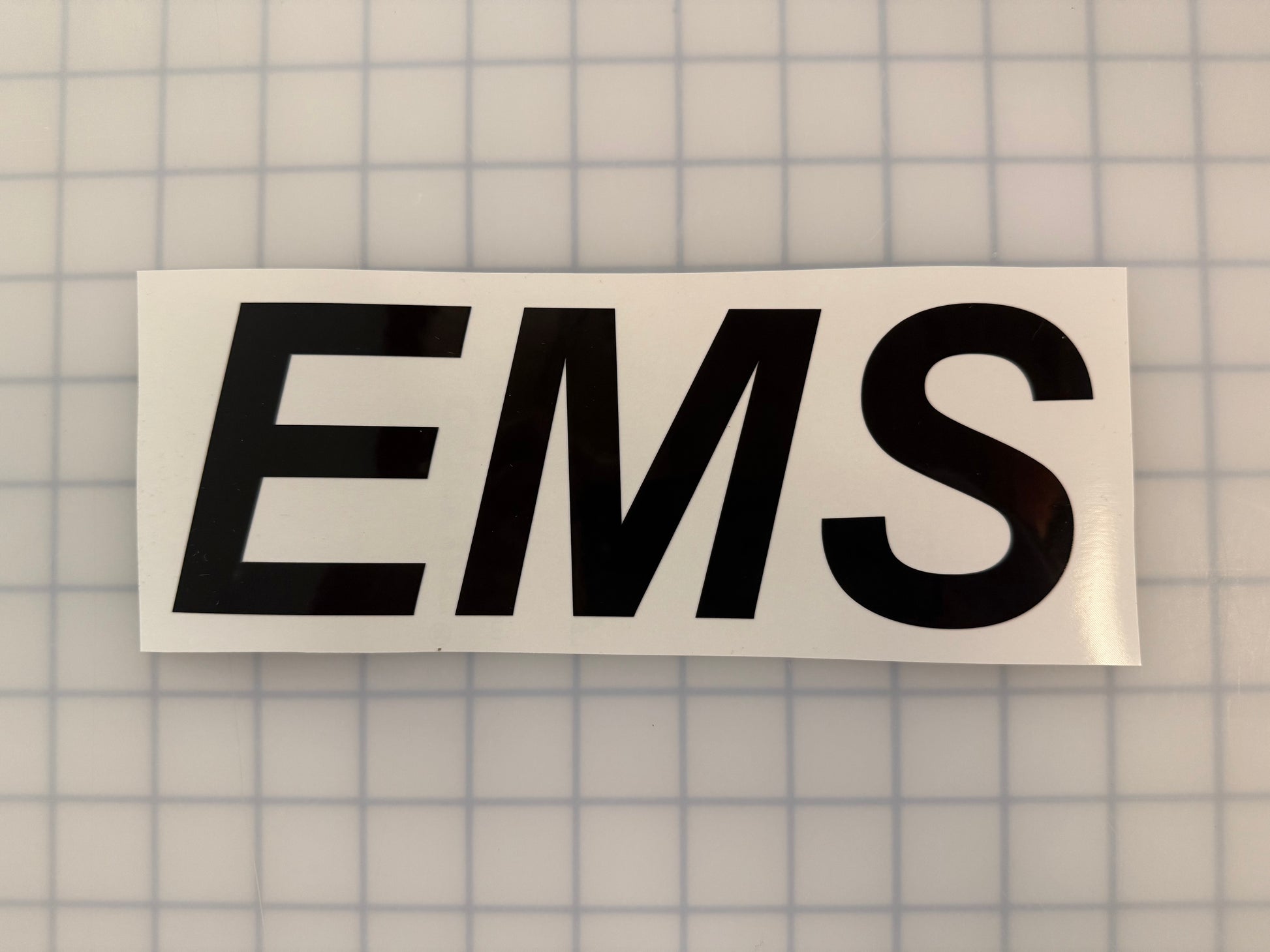 "EMS" 3"x9" Reflective Decal Italic - Reflective Pro