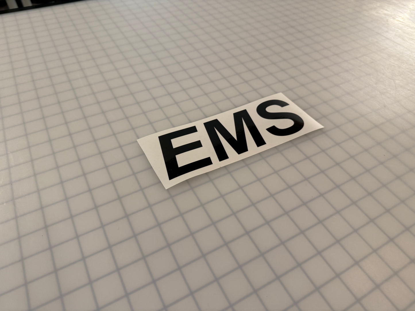 "EMS" 3"x9" Reflective Decal Italic - Reflective Pro