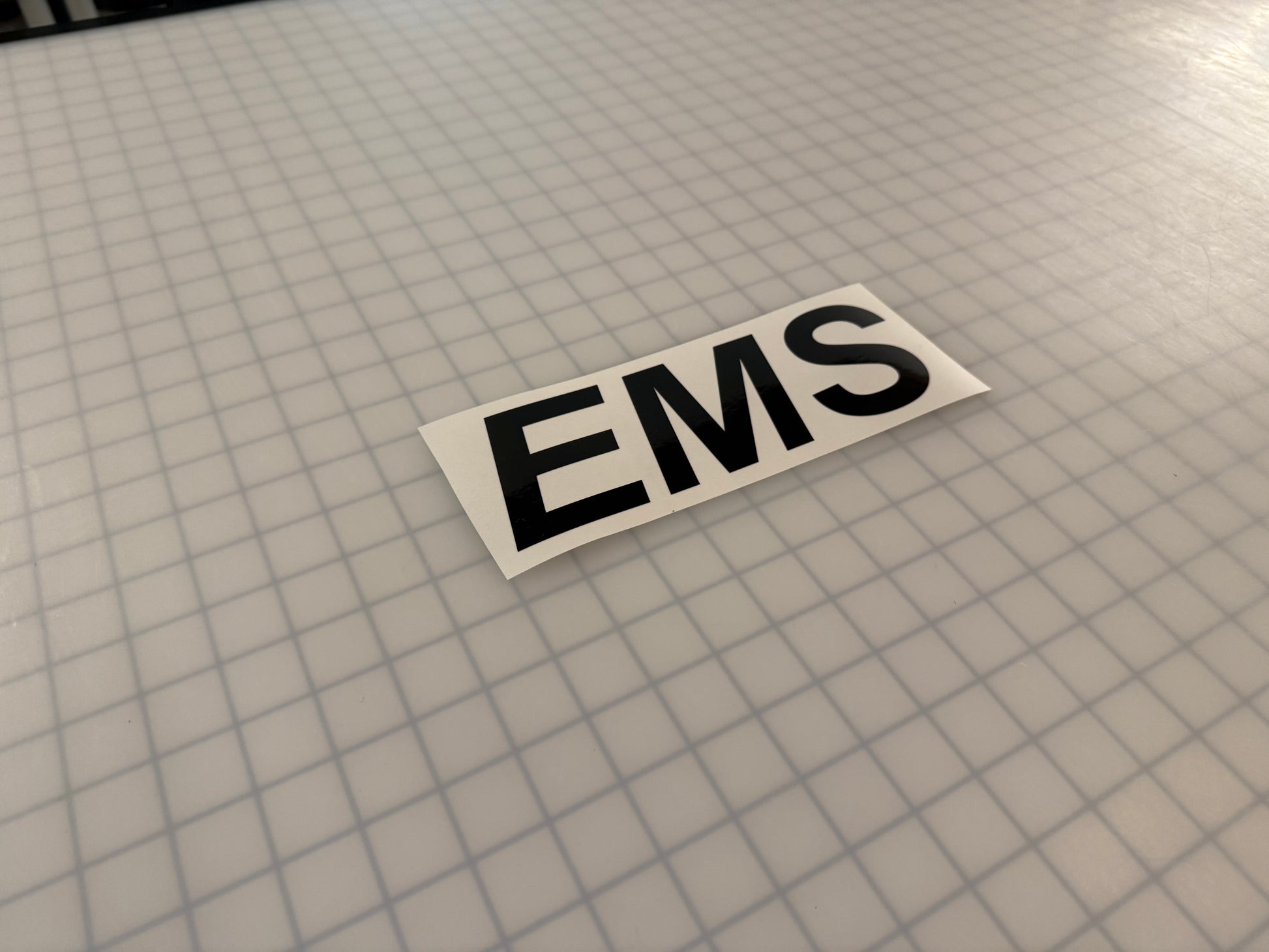 "EMS" 3"x9" Reflective Decal Italic - Reflective Pro