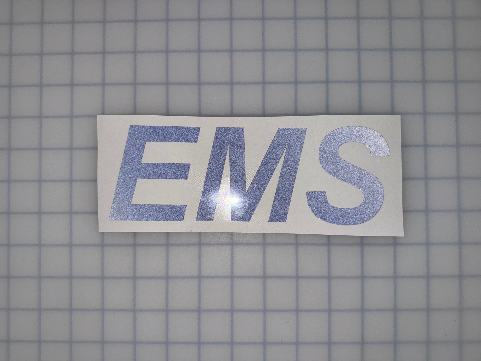 "EMS" 3"x9" Reflective Decal Italic - Reflective Pro
