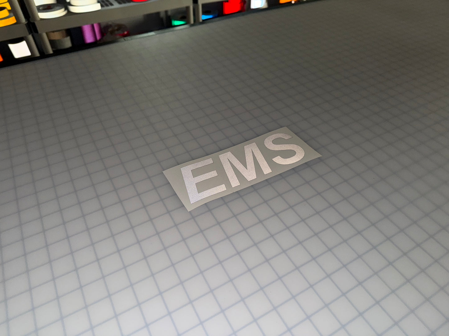"EMS" 3"x9" Reflective Decal Italic - Reflective Pro