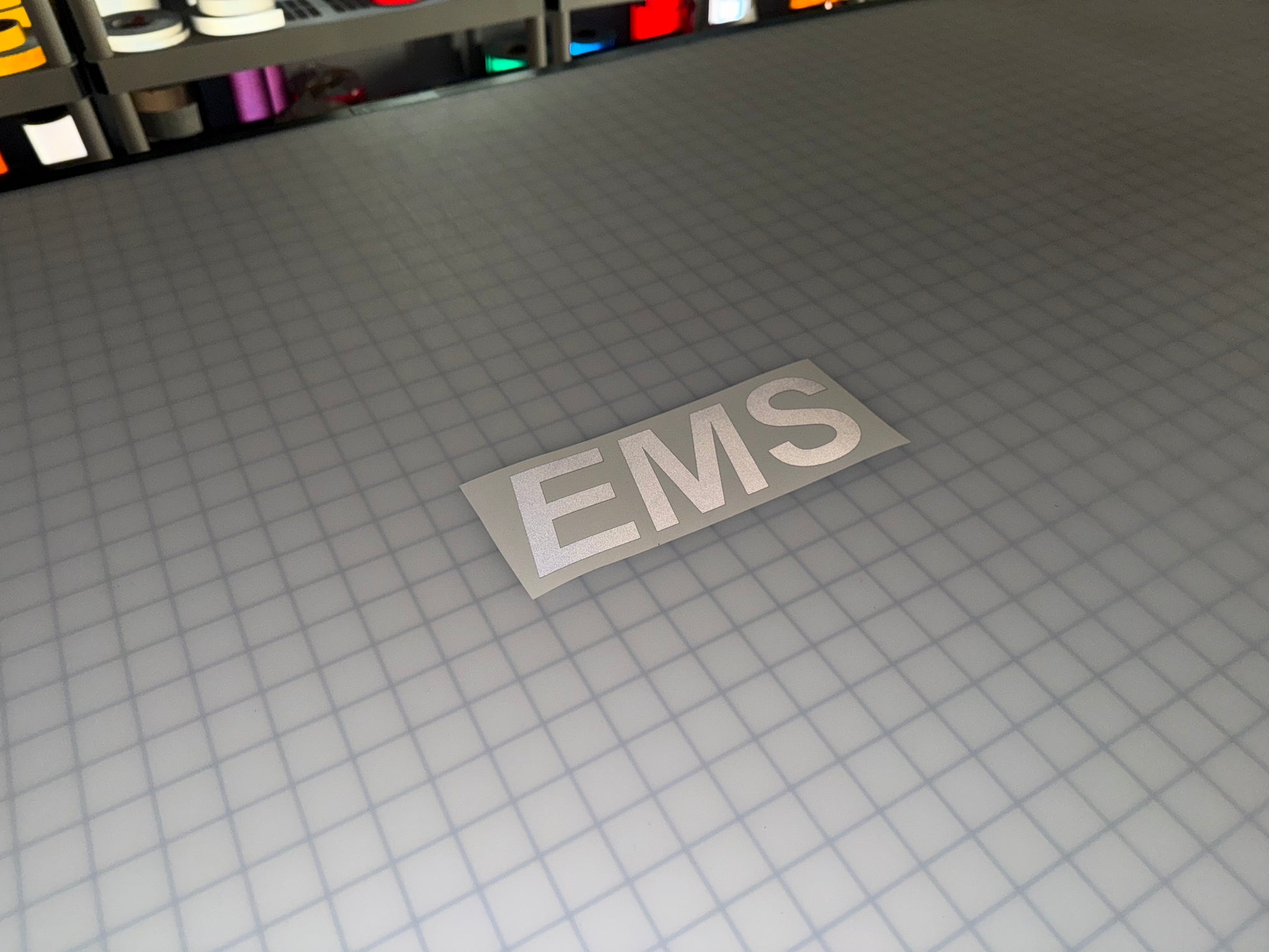 "EMS" 3"x9" Reflective Decal Italic - Reflective Pro