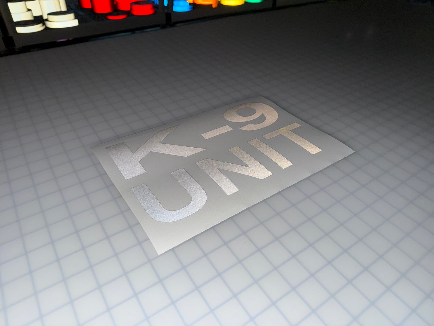 "K-9 UNIT" 7"x12" Reflective Decal Bold - Reflective Pro