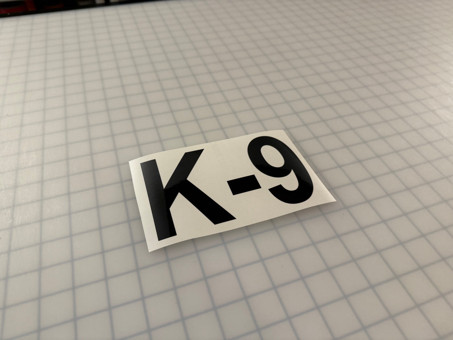 "K-9" 4"x7" Reflective Decal Bold