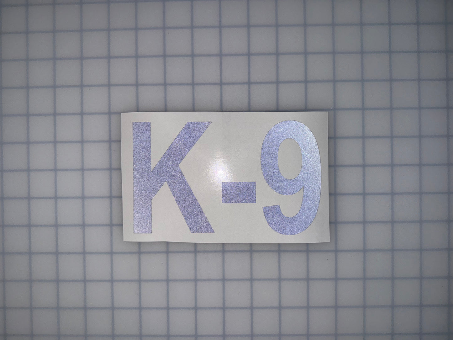 "K-9" 4"x7" Reflective Decal Bold