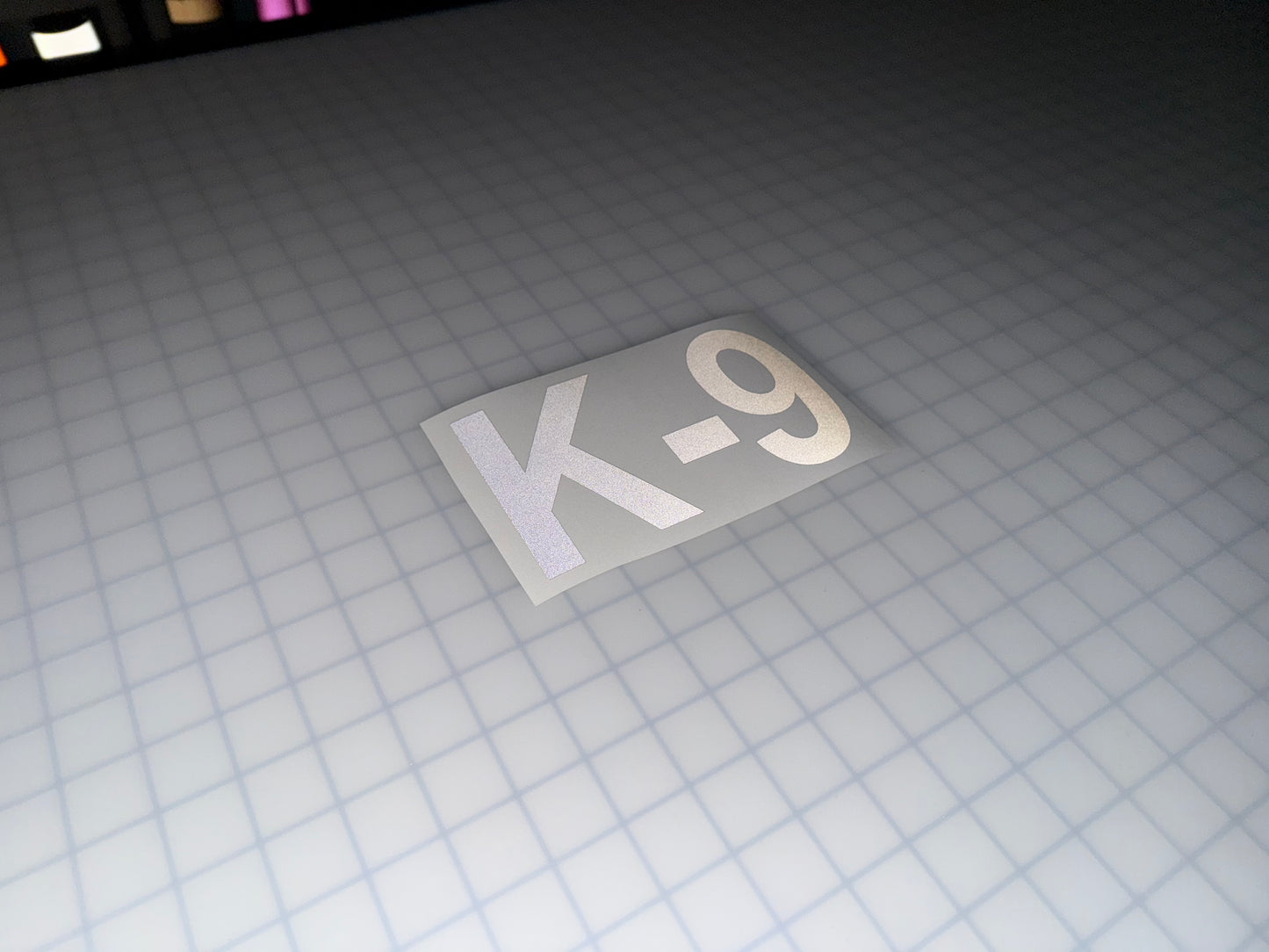 "K-9" 4"x7" Reflective Decal Bold