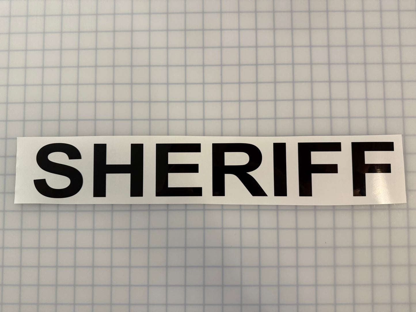 "SHERIFF" 3"x20" Reflective Decal Bold