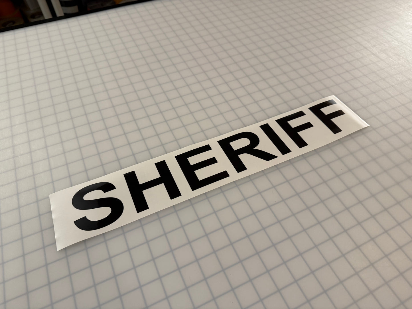"SHERIFF" 3"x20" Reflective Decal Bold
