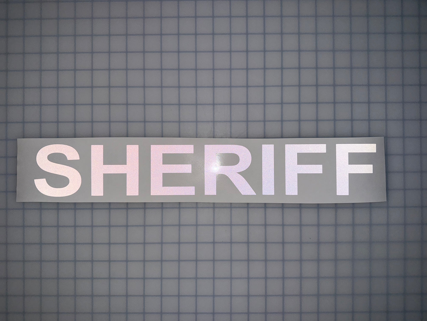 "SHERIFF" 3"x20" Reflective Decal Bold