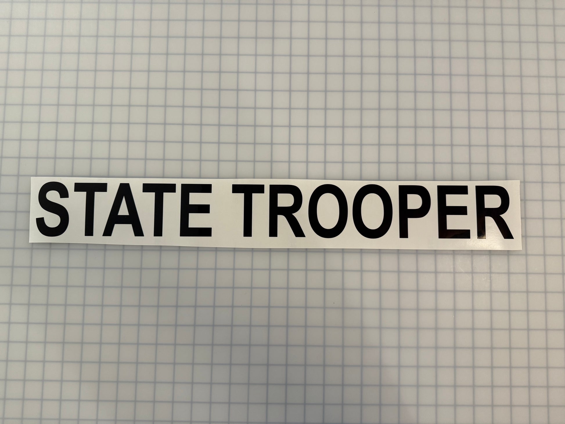 "STATE TROOPER" 3"x26" Reflective Decal Bold - Reflective Pro