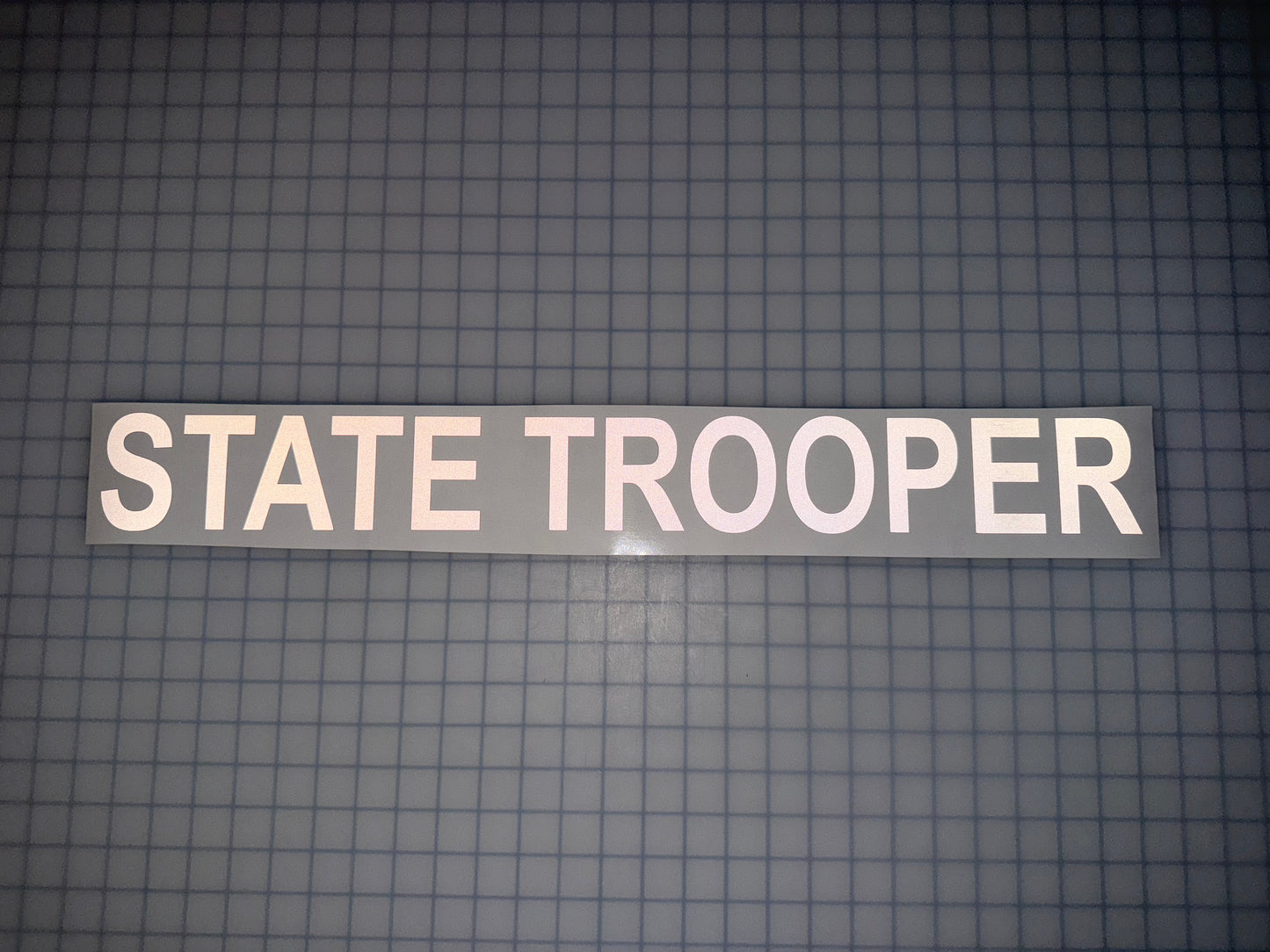 "STATE TROOPER" 3"x26" Reflective Decal Bold - Reflective Pro