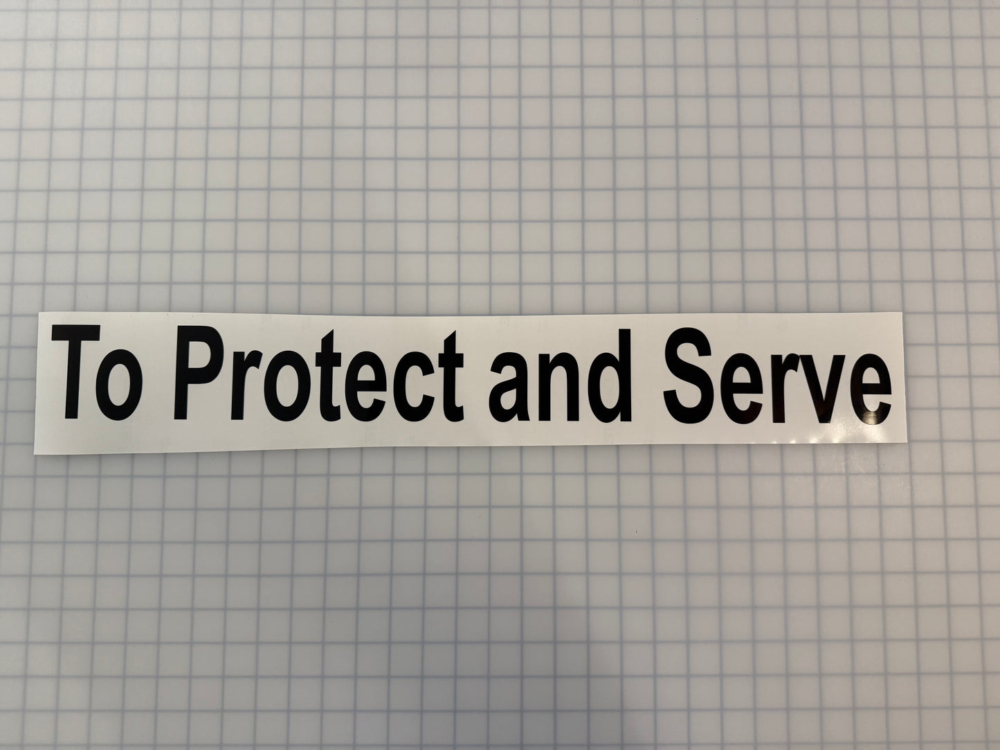 "To Protect and Serve" 3"x26" Reflective Decal Bold - Reflective Pro