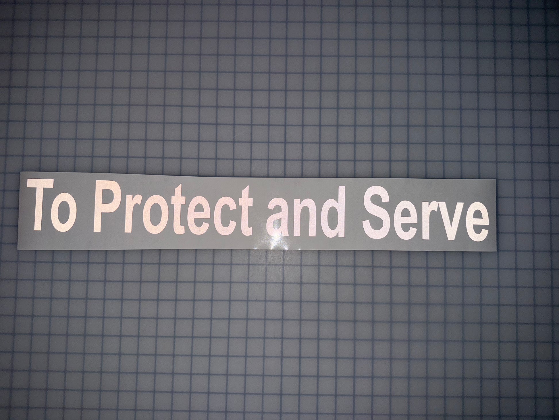 "To Protect and Serve" 3"x26" Reflective Decal Bold - Reflective Pro