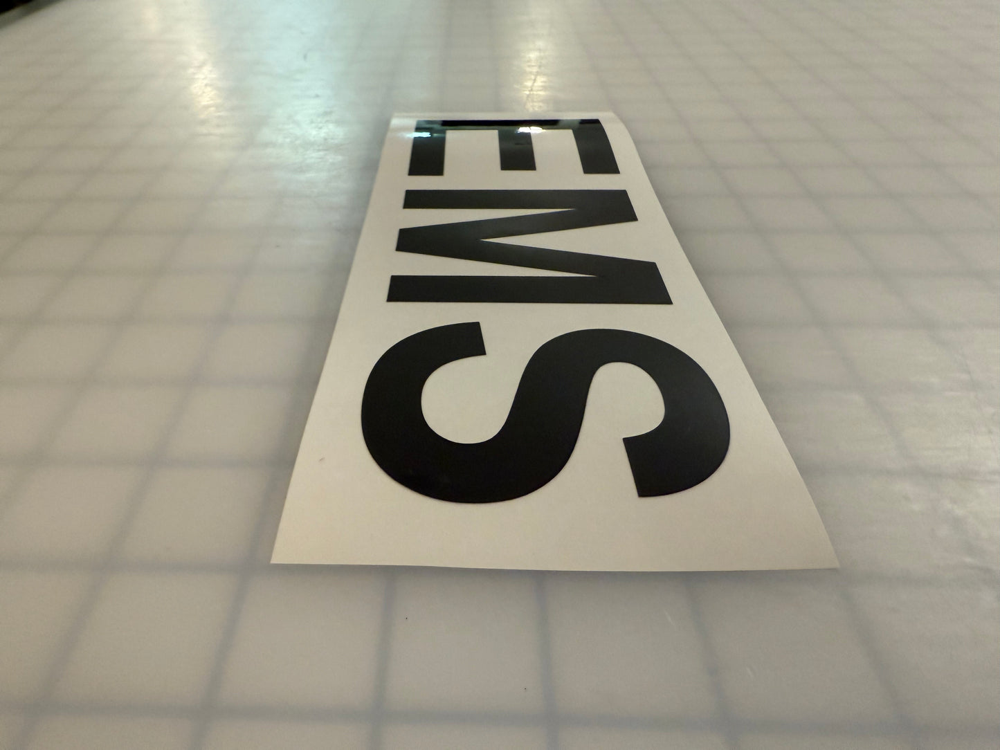 "EMS" 3"x9" Reflective Decal Bold