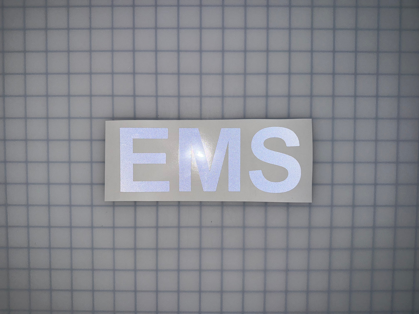 "EMS" 3"x9" Reflective Decal Bold