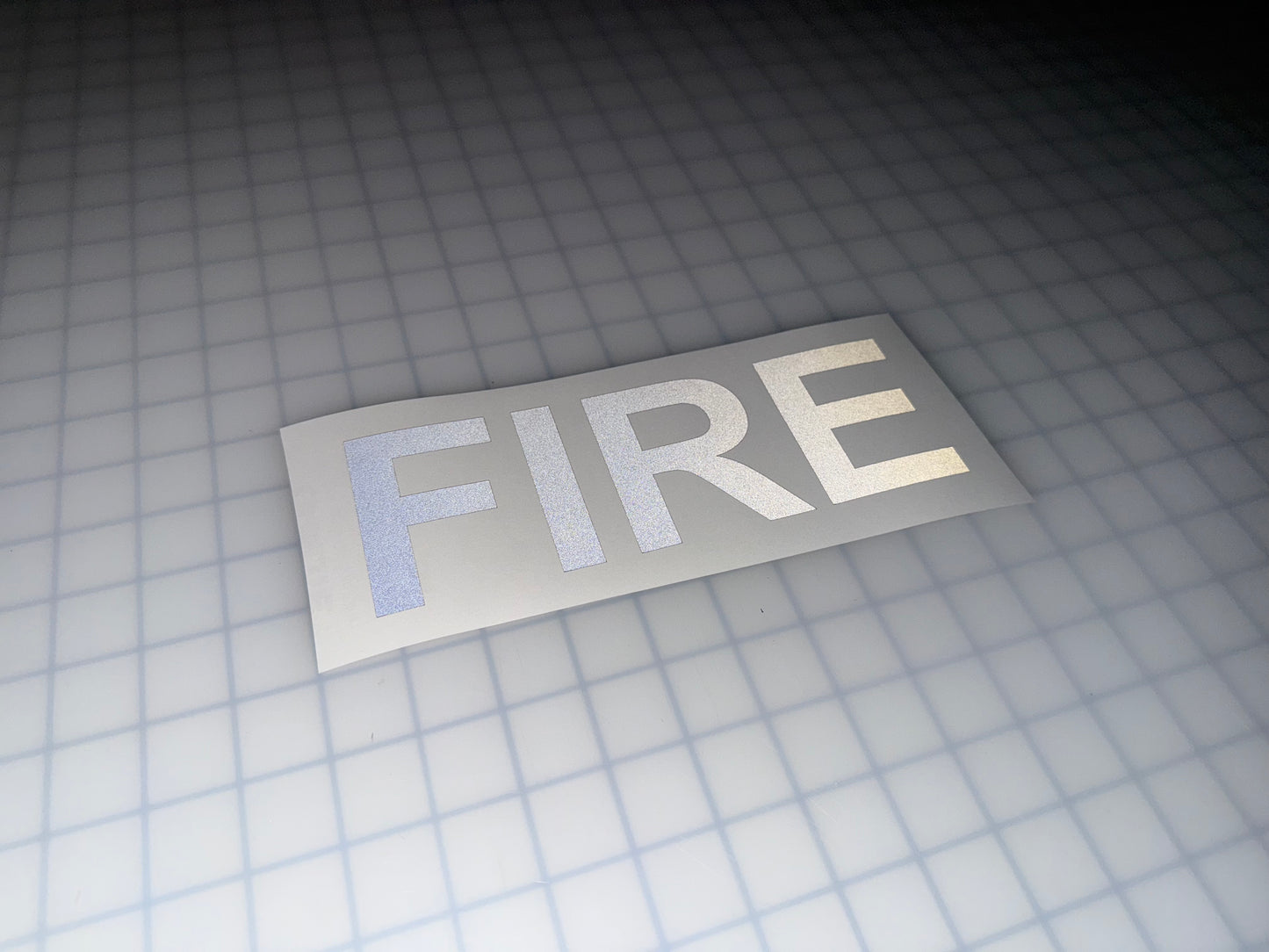 "FIRE" 3"x9" Reflective Decal Bold