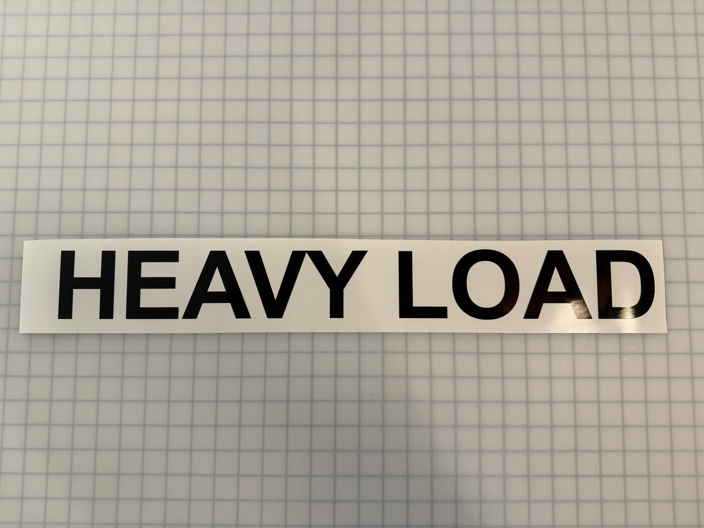 "HEAVY LOAD" 3"x26" Reflective Decal Bold - Reflective Pro