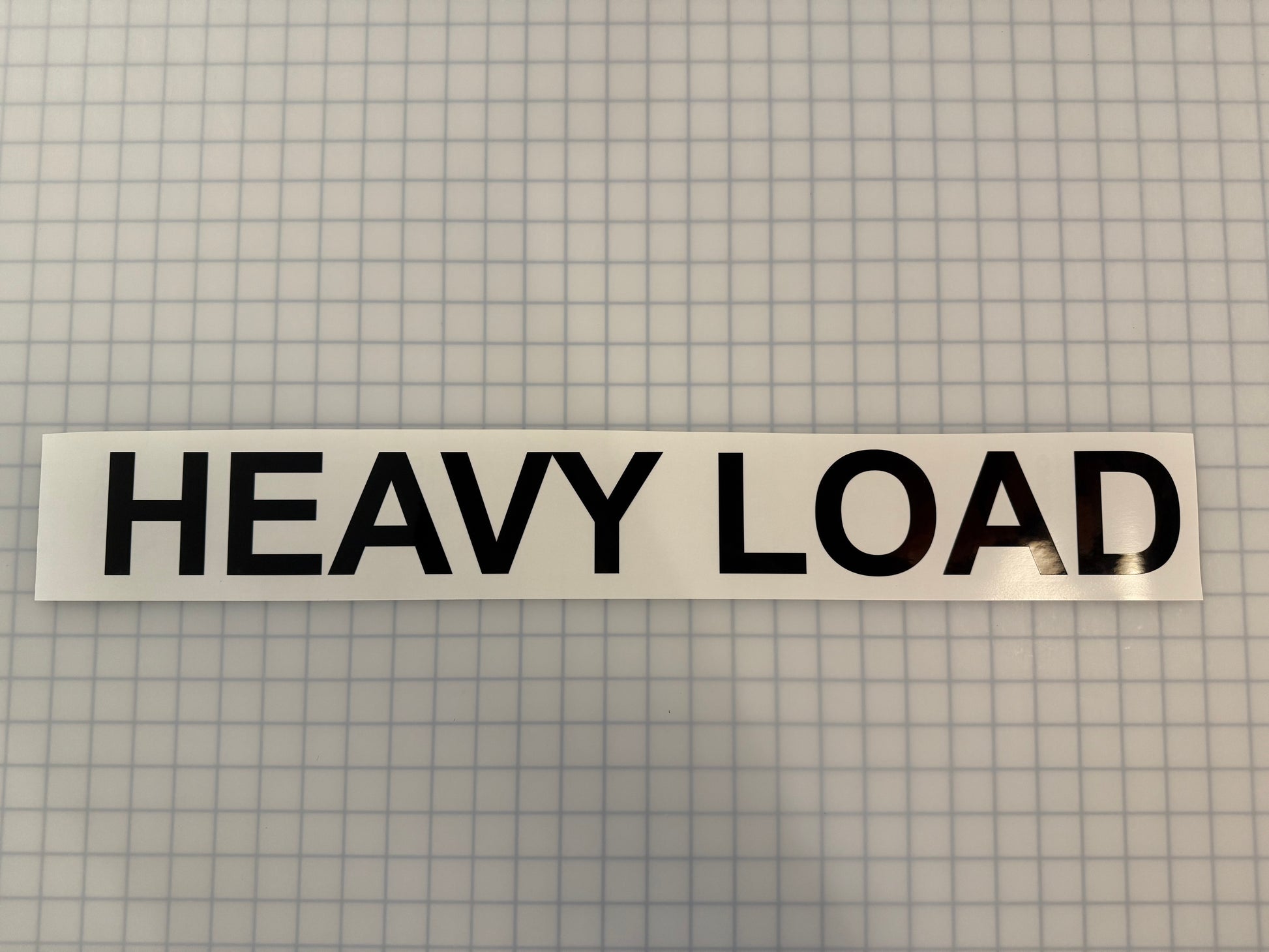 "HEAVY LOAD" 3"x26" Reflective Decal Bold - Reflective Pro