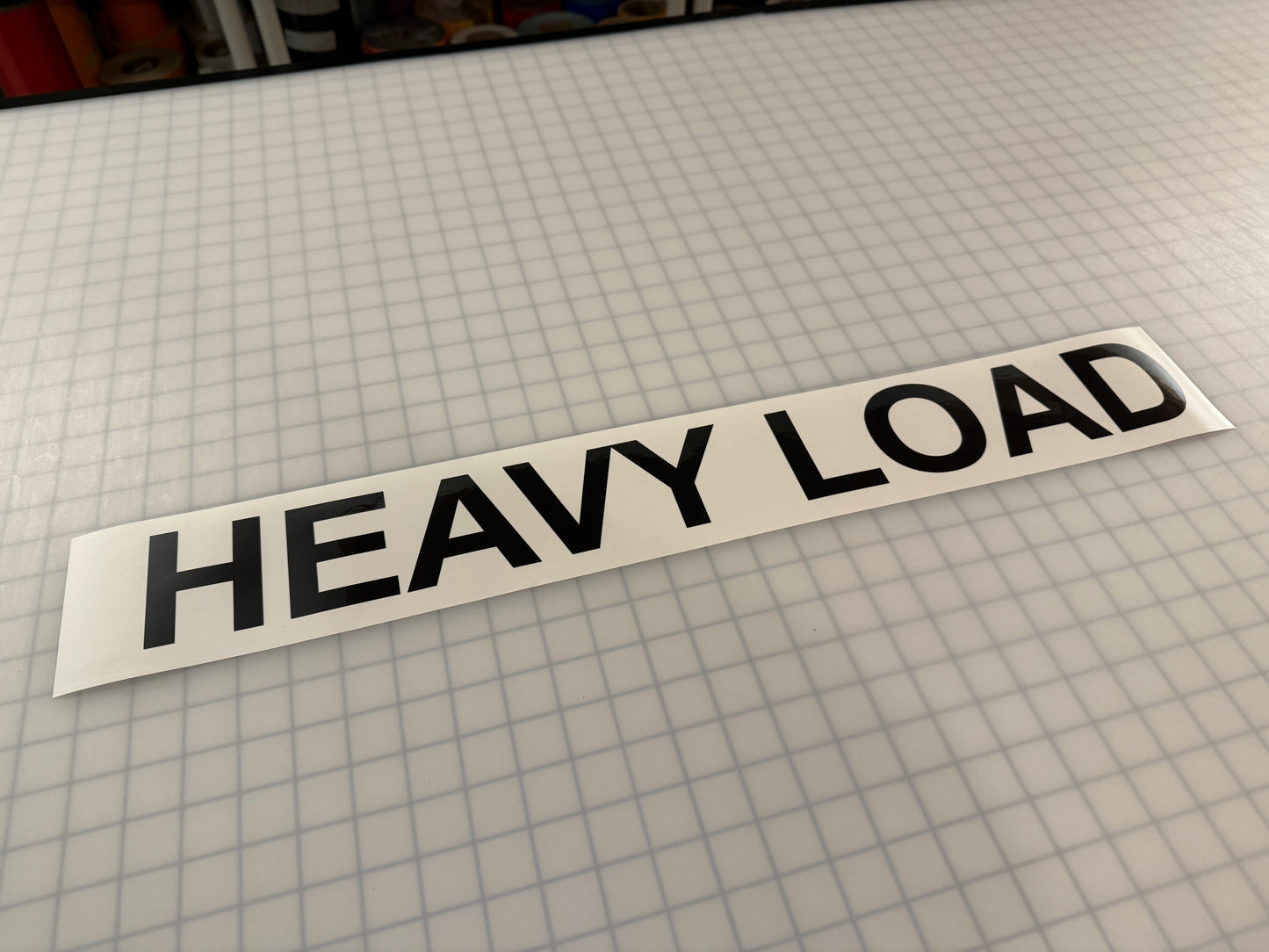 "HEAVY LOAD" 3"x26" Reflective Decal Bold - Reflective Pro