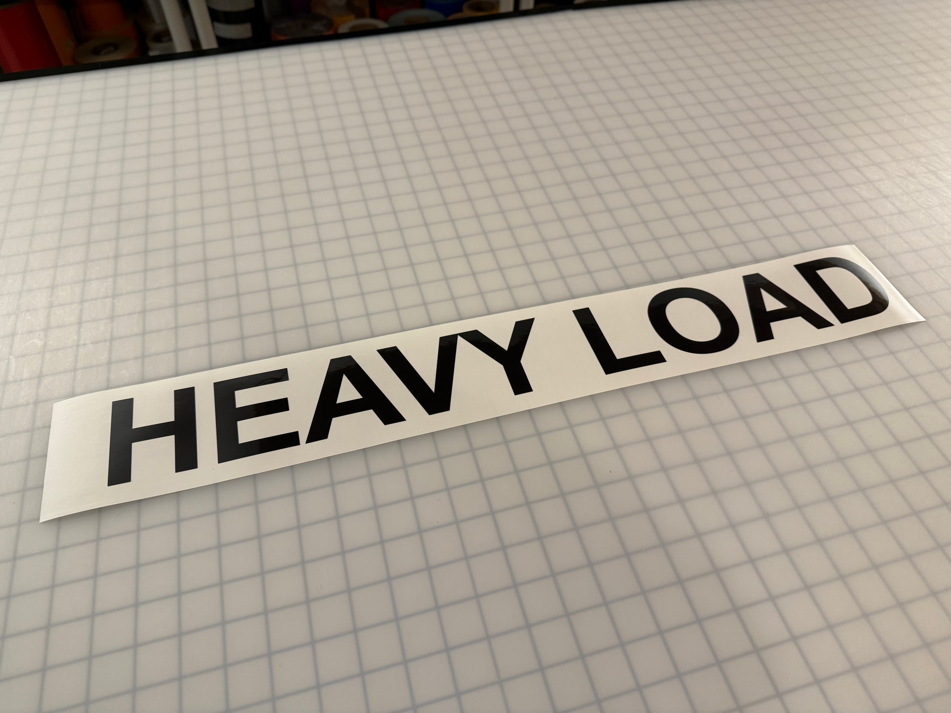 "HEAVY LOAD" 3"x26" Reflective Decal Bold - Reflective Pro