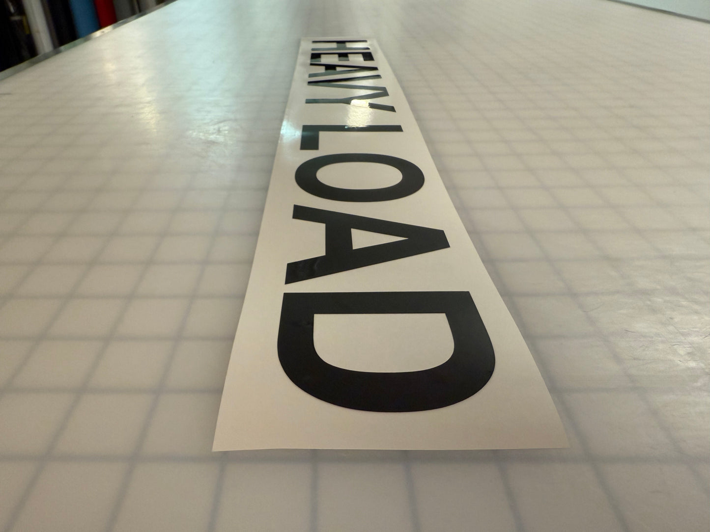 "HEAVY LOAD" 3"x26" Reflective Decal Bold - Reflective Pro