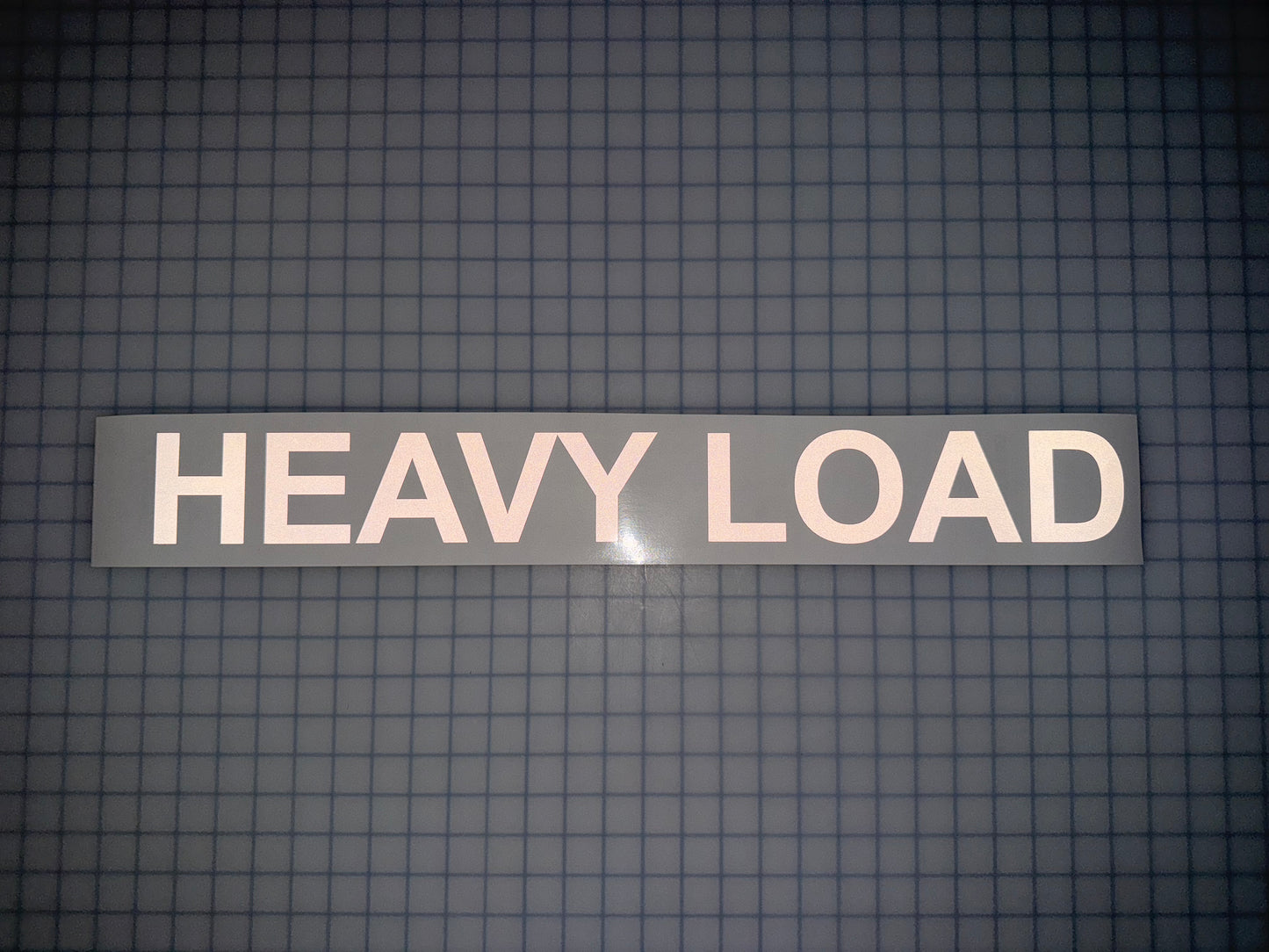 "HEAVY LOAD" 3"x26" Reflective Decal Bold - Reflective Pro