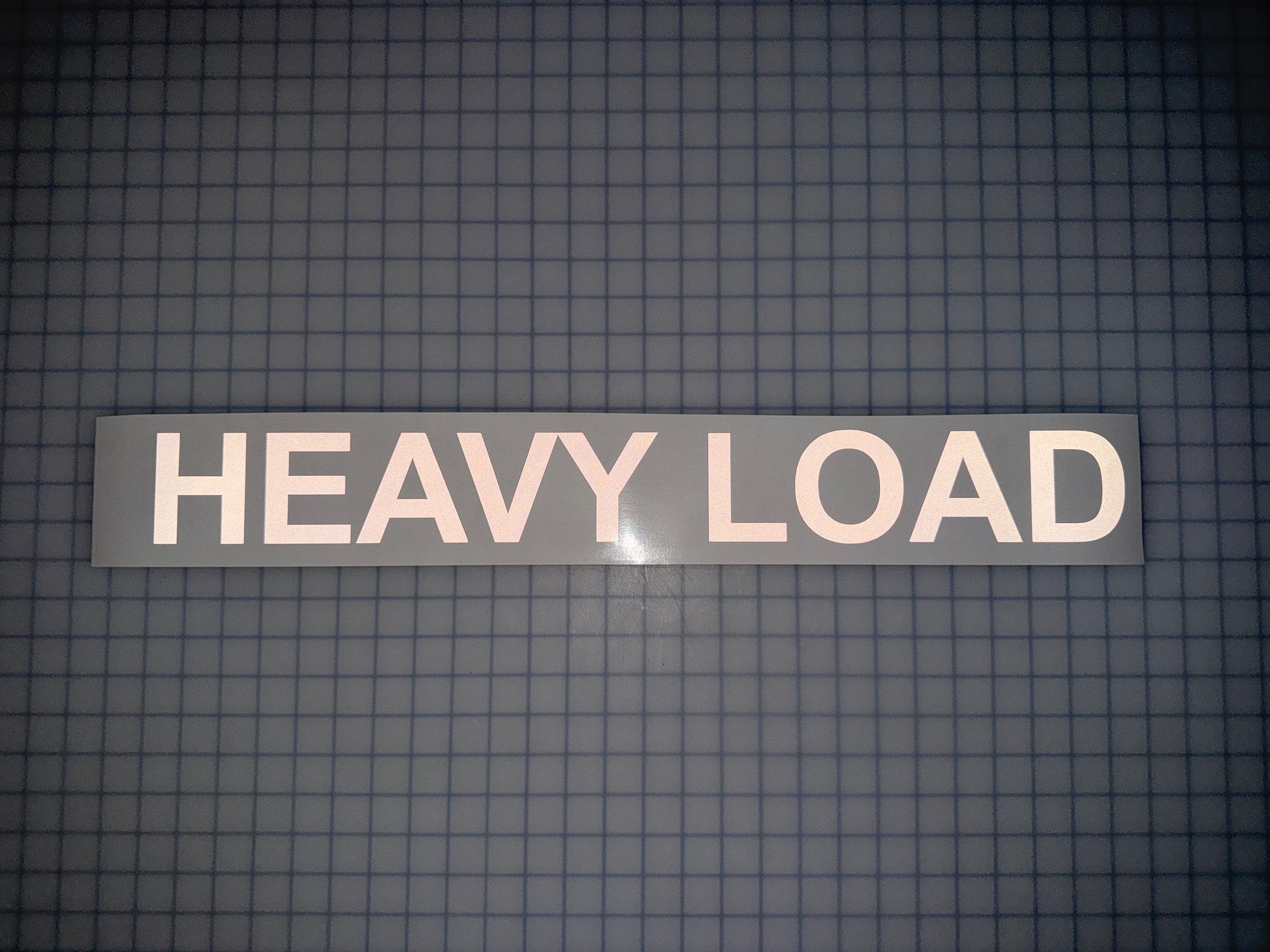 "HEAVY LOAD" 3"x26" Reflective Decal Bold - Reflective Pro