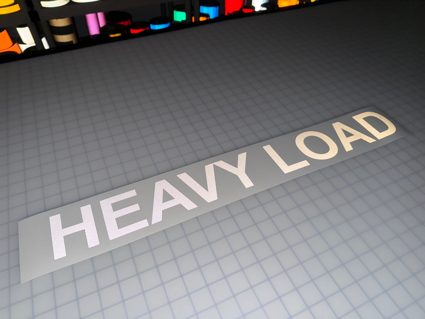 "HEAVY LOAD" 3"x26" Reflective Decal Bold - Reflective Pro