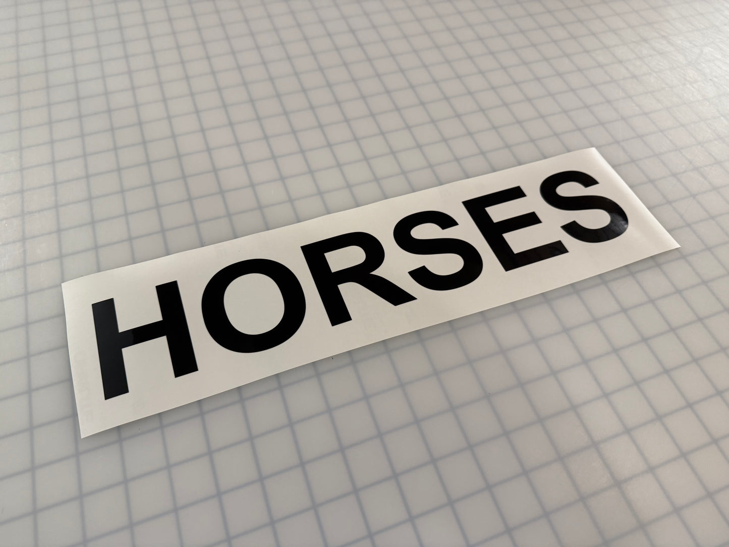 "HORSES" 3"x17" Reflective Decal Bold - Reflective Pro