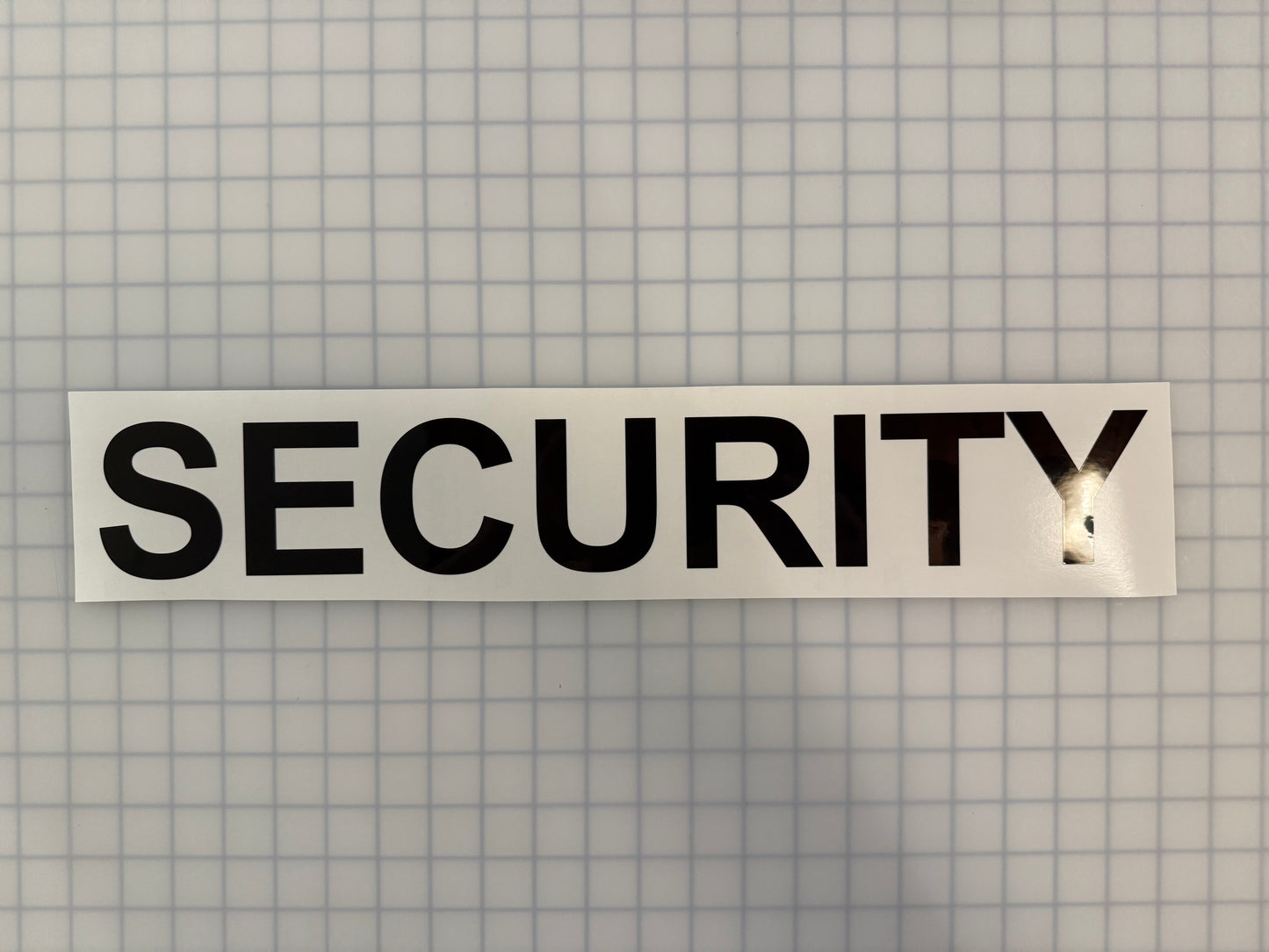 "SECURITY" 3"x20" Reflective Decal Bold - Reflective Pro