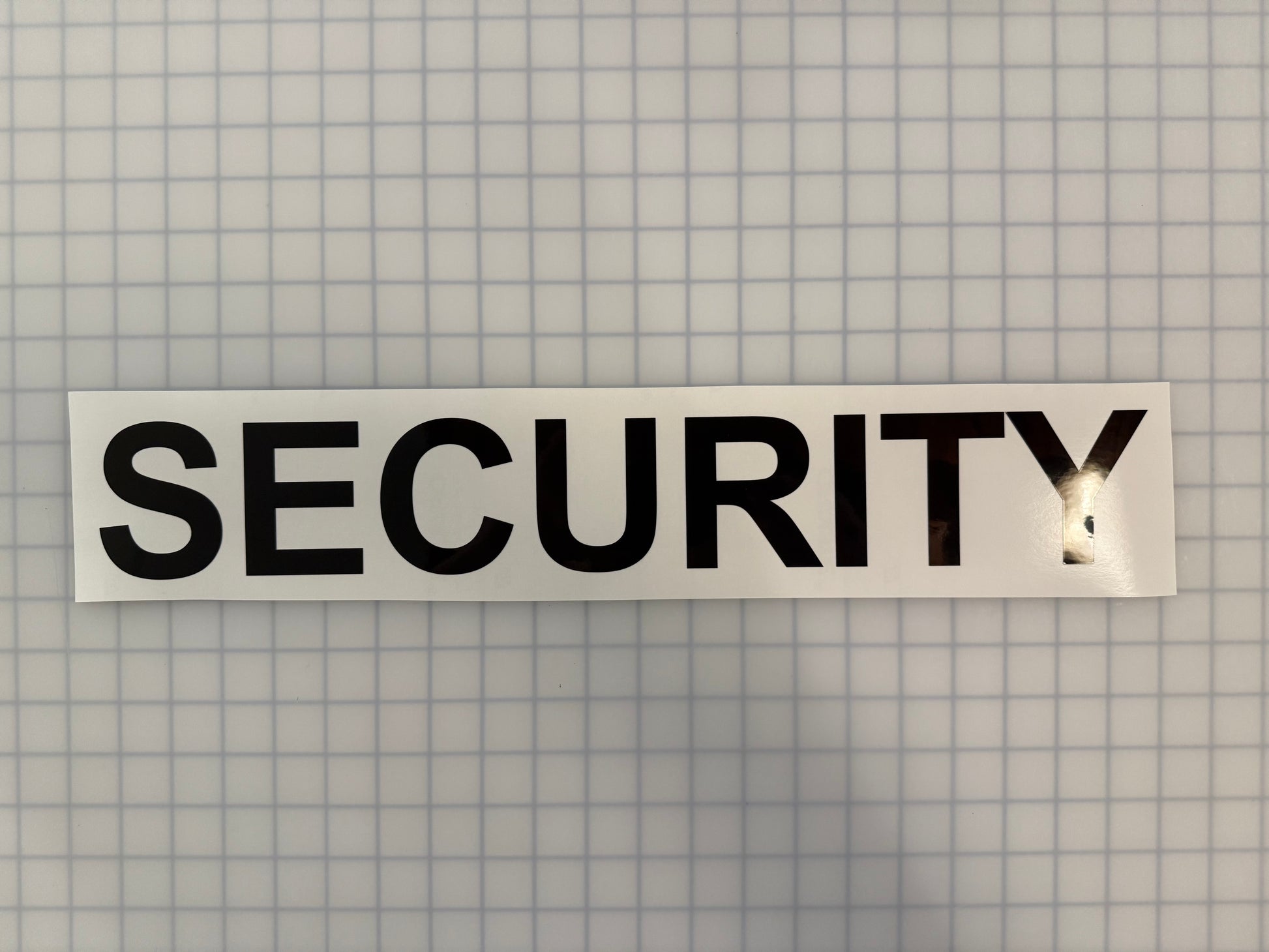 "SECURITY" 3"x20" Reflective Decal Bold - Reflective Pro