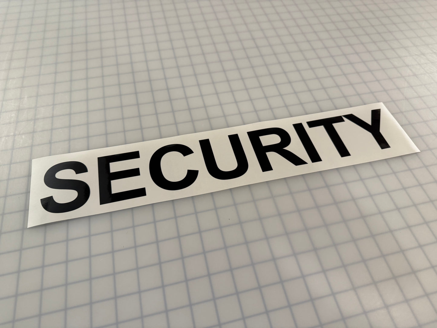 "SECURITY" 3"x20" Reflective Decal Bold - Reflective Pro