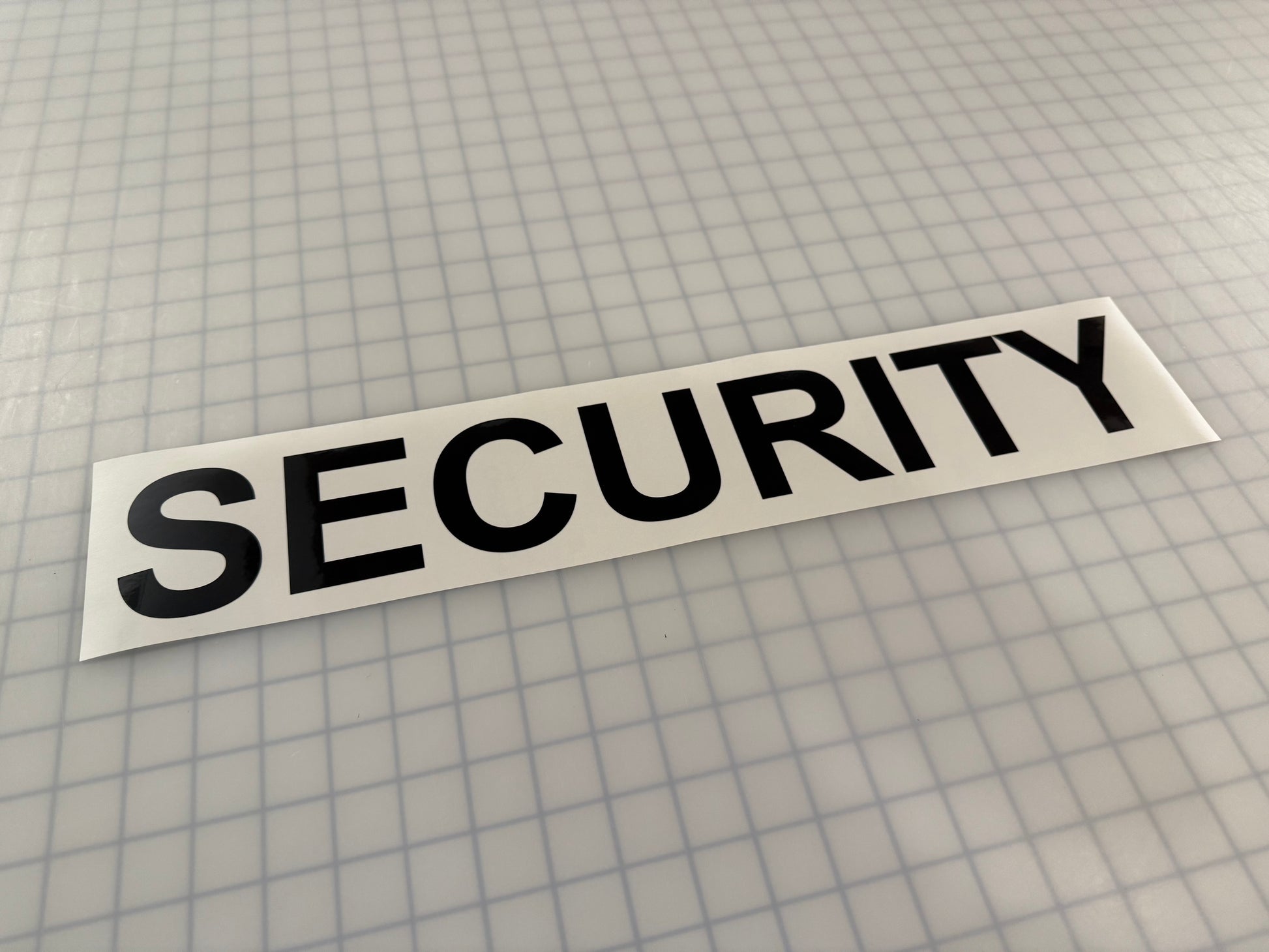 "SECURITY" 3"x20" Reflective Decal Bold - Reflective Pro