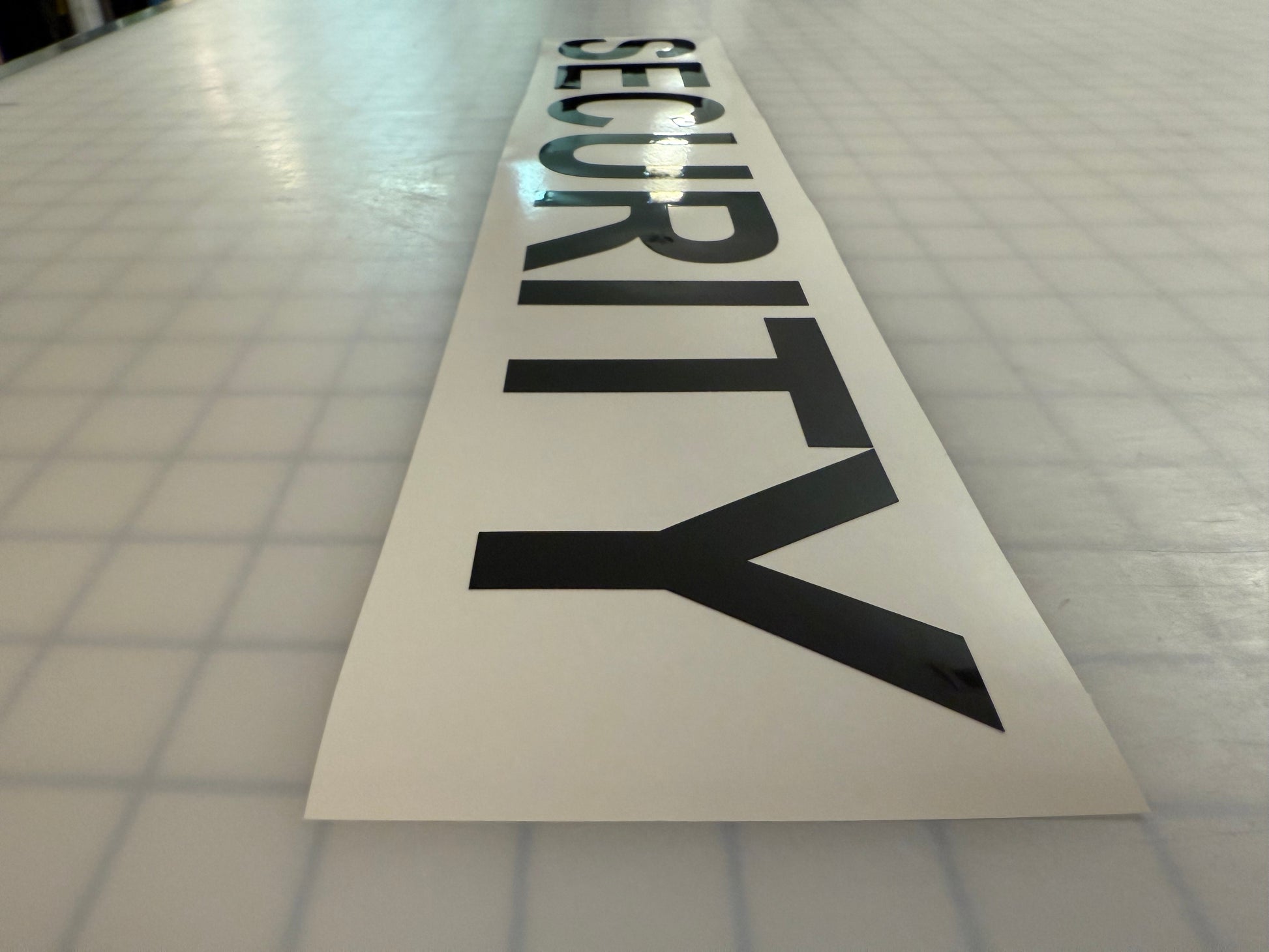 "SECURITY" 3"x20" Reflective Decal Bold - Reflective Pro
