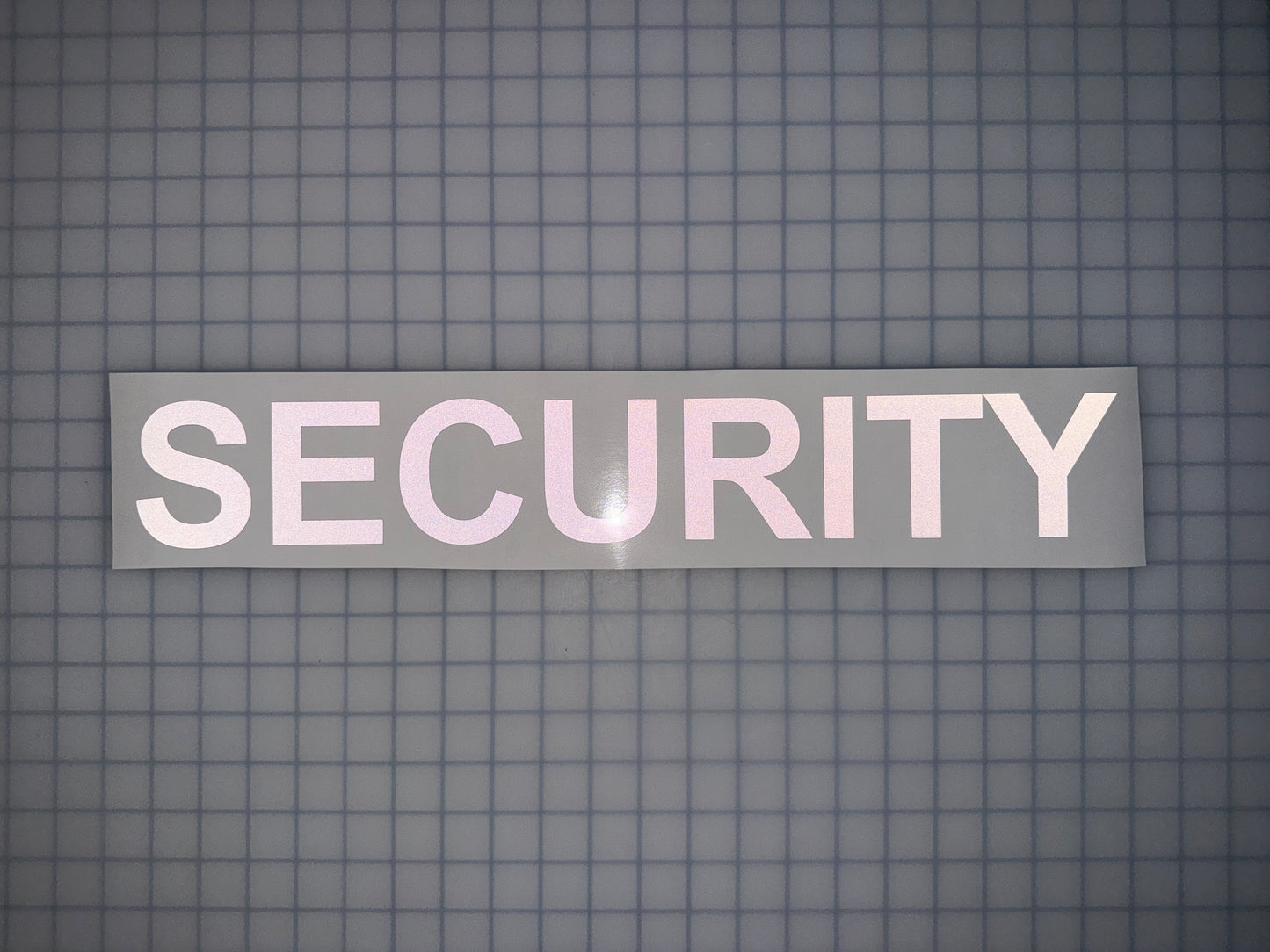 "SECURITY" 3"x20" Reflective Decal Bold - Reflective Pro