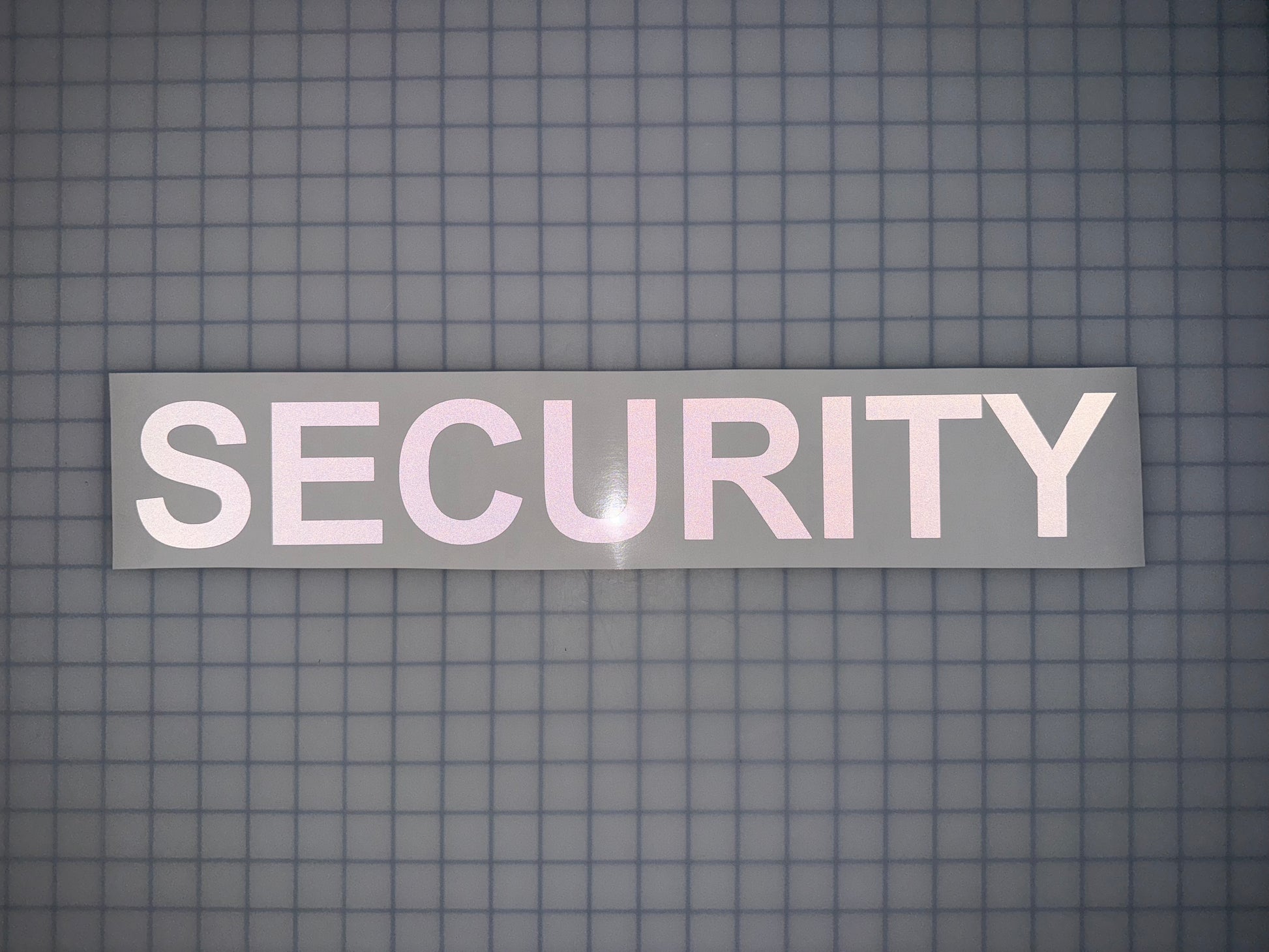 "SECURITY" 3"x20" Reflective Decal Bold - Reflective Pro