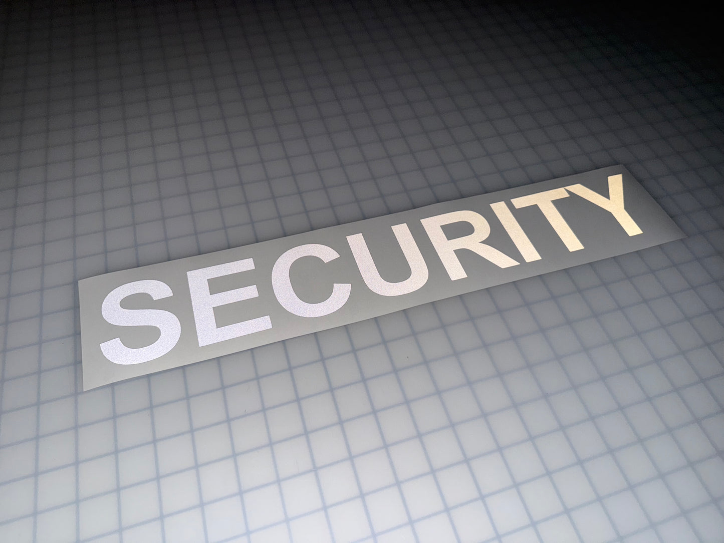 "SECURITY" 3"x20" Reflective Decal Bold - Reflective Pro