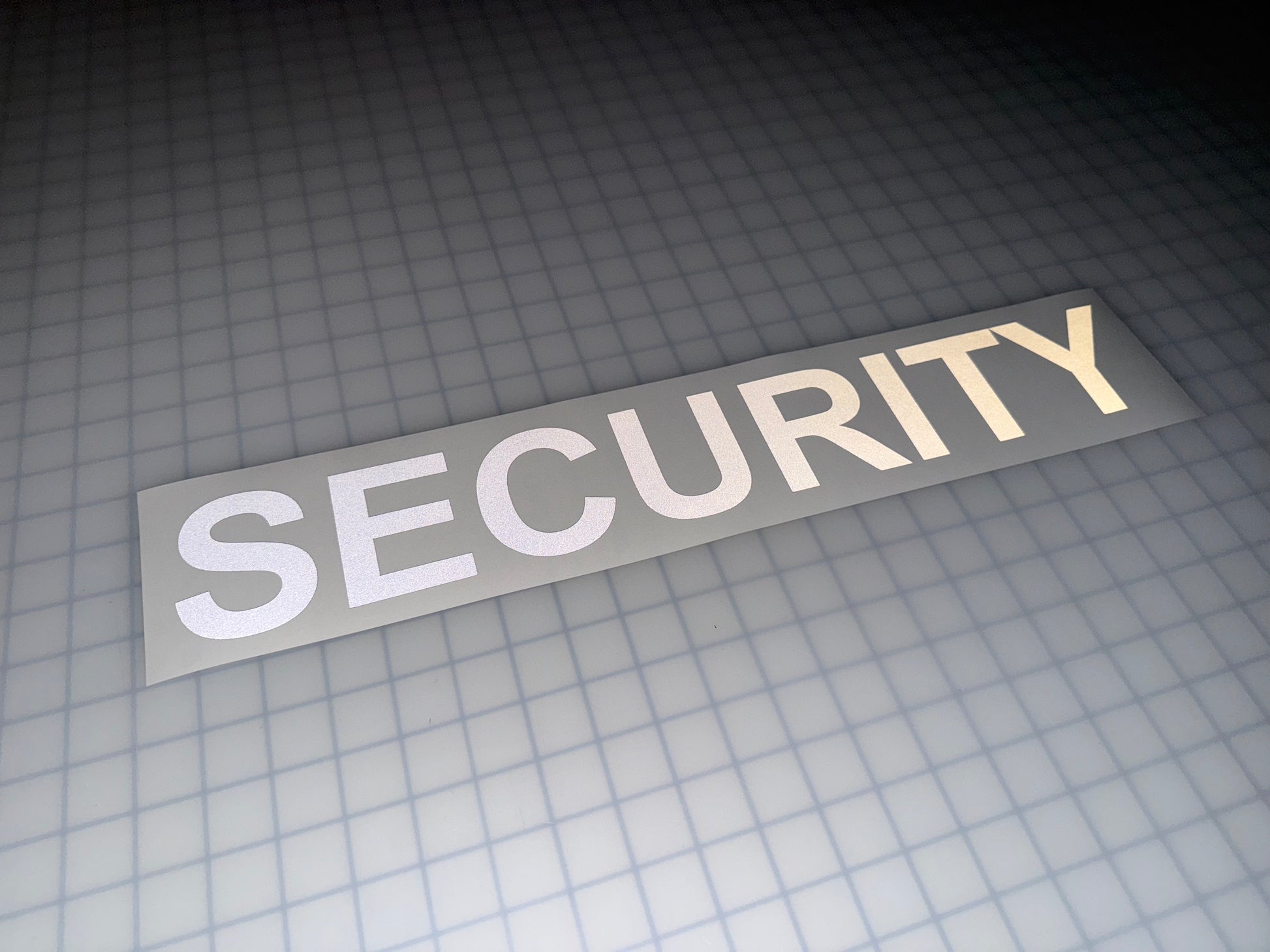 "SECURITY" 3"x20" Reflective Decal Bold - Reflective Pro