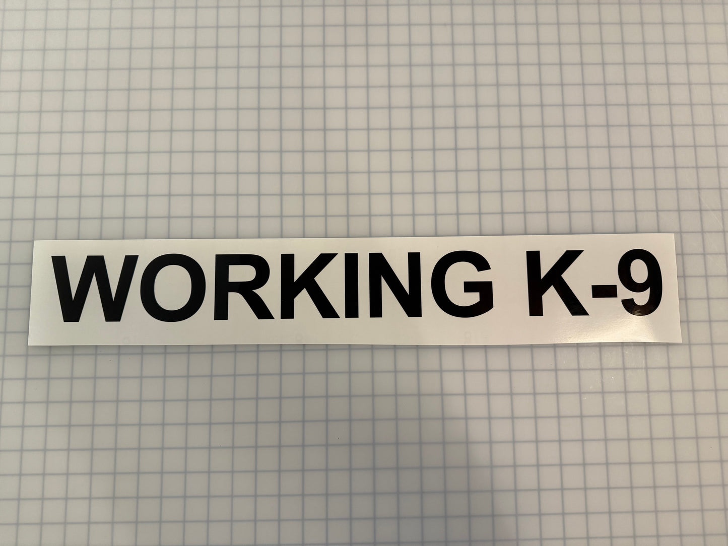 "WORKING K-9" 3"x26" Reflective Decal Bold - Reflective Pro